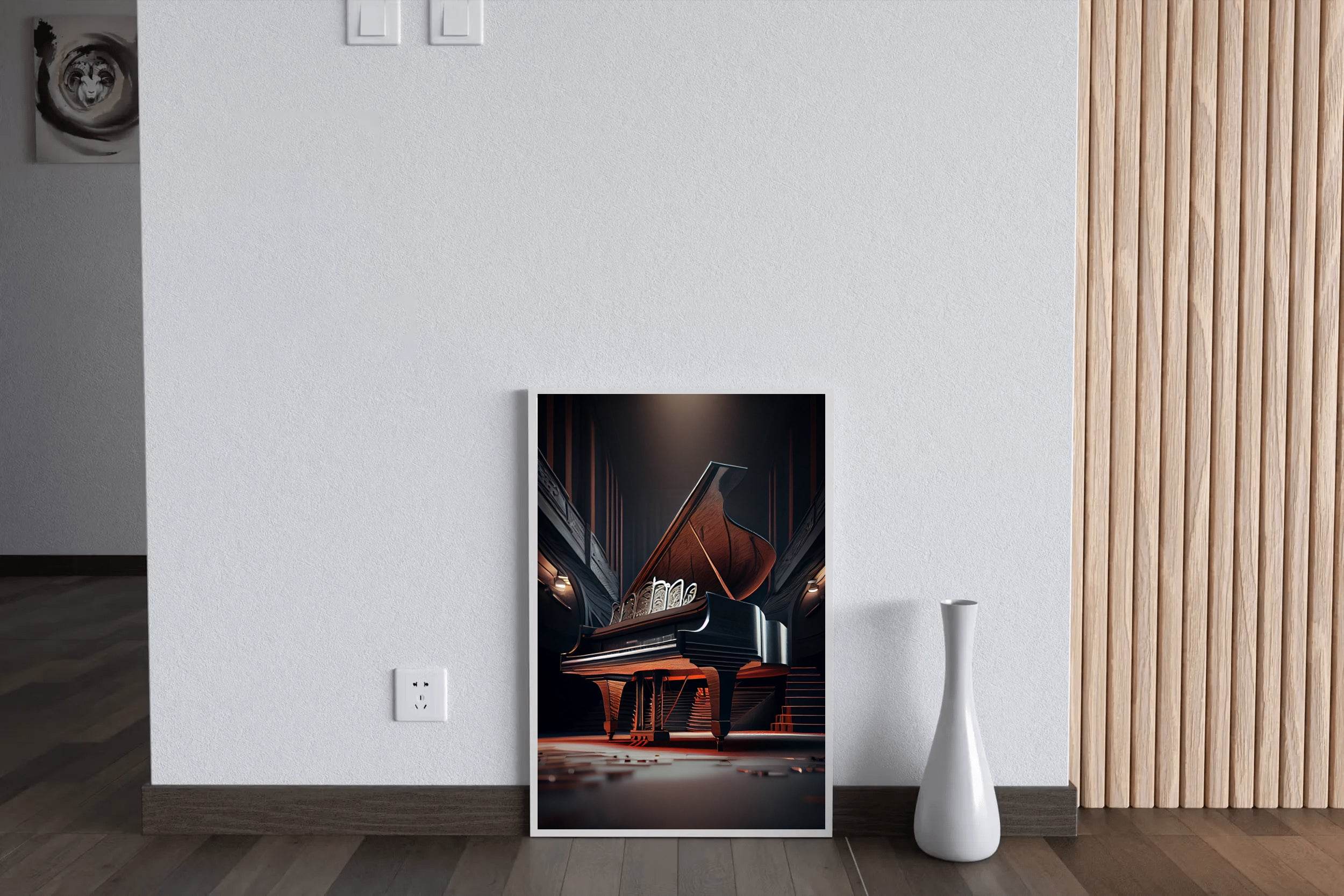 Grand Luxury Piano In The Theater Wall Art - beink online art store