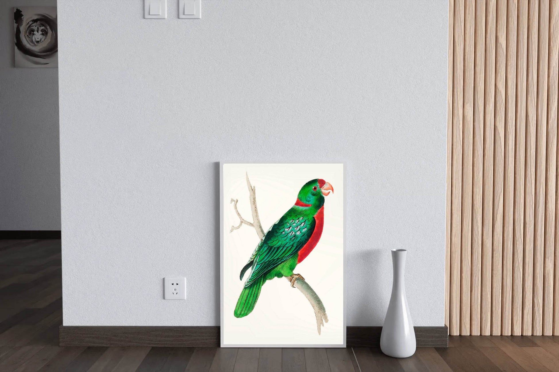 Watorcolor Painting of Green Parrot Wall Art - beink online art store