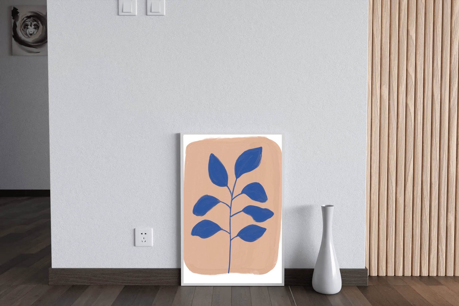 Plant With Blue Leaves Wall Art - beink online art store