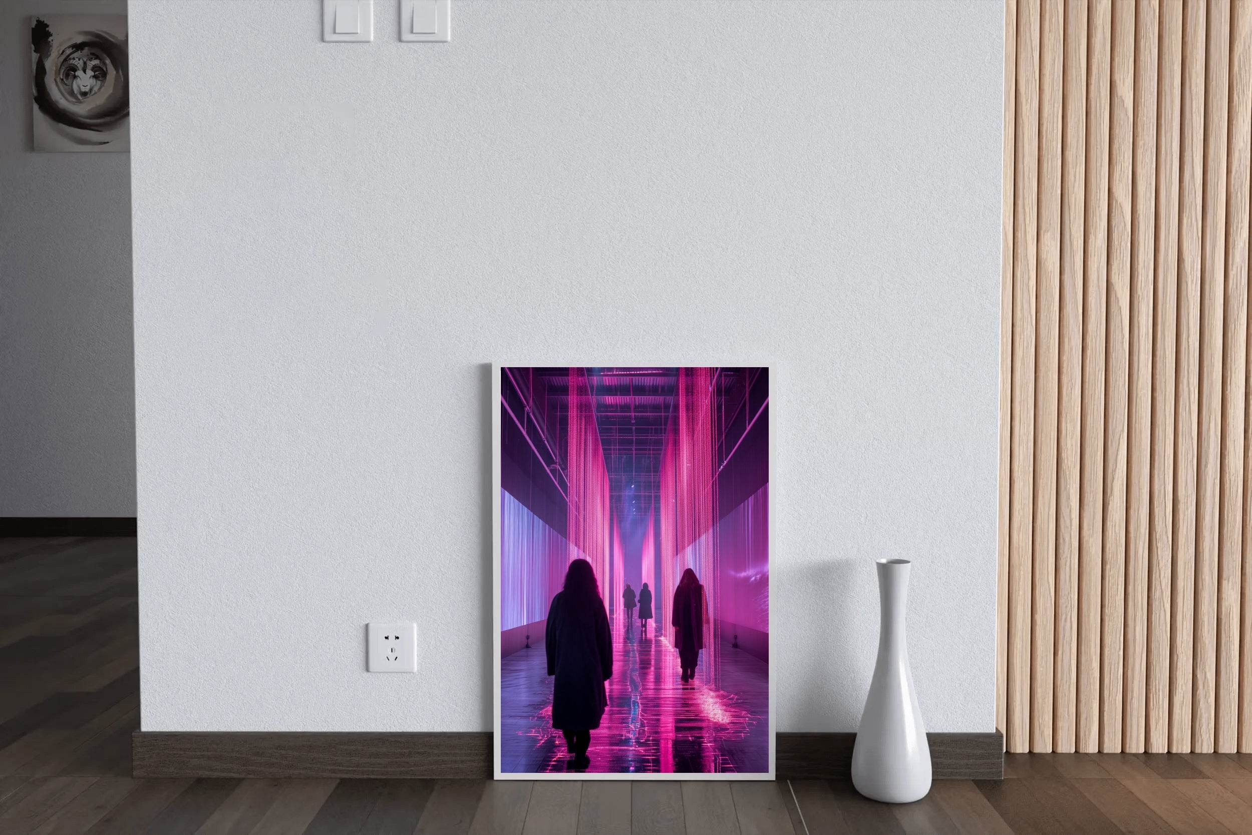 Pink Rain Wall Art - beink online art store