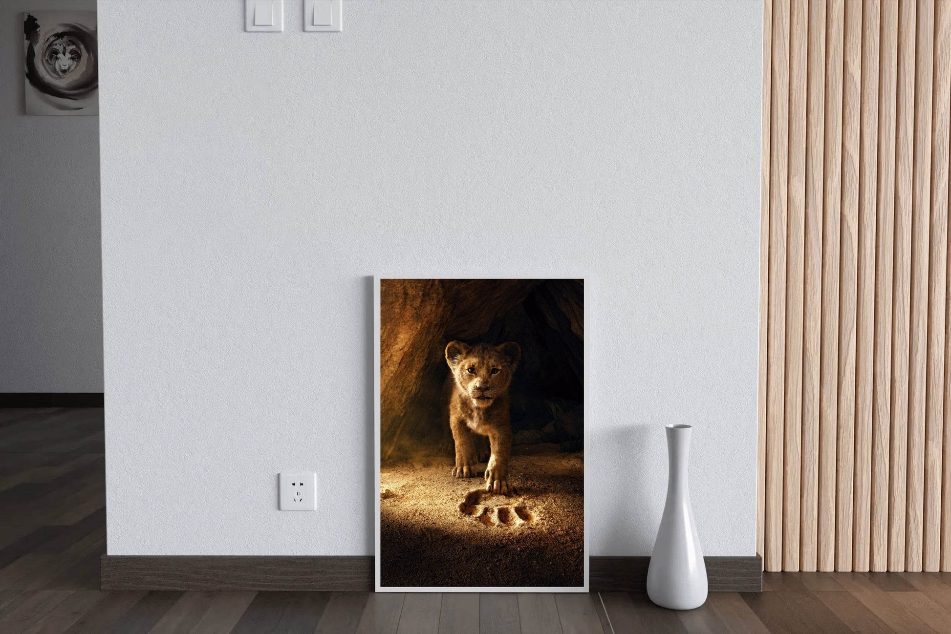 The Lion King Cub in Cave Wall Art - beink online art store