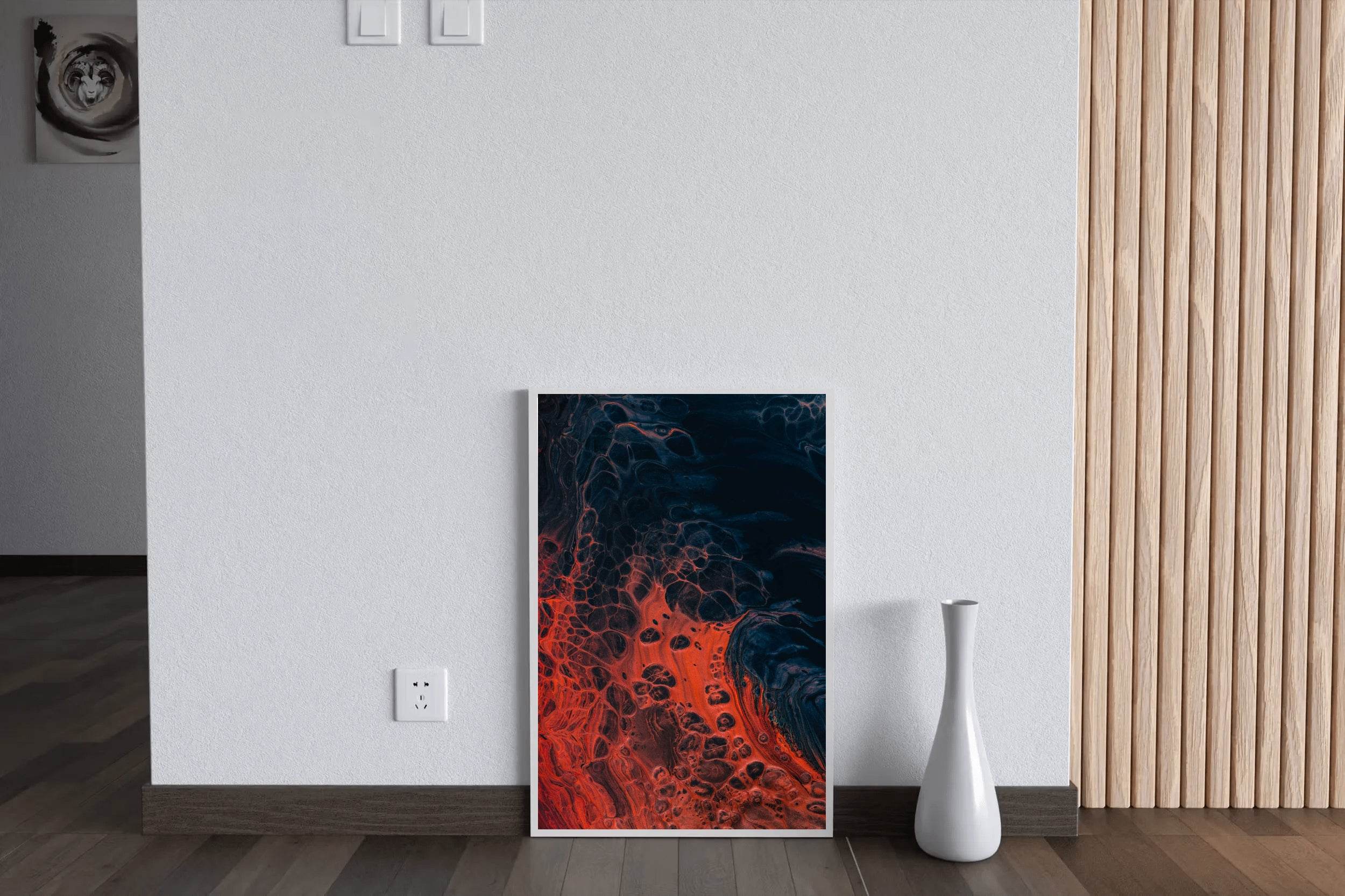 Fire burning Abstract Wall Art - beink online art store