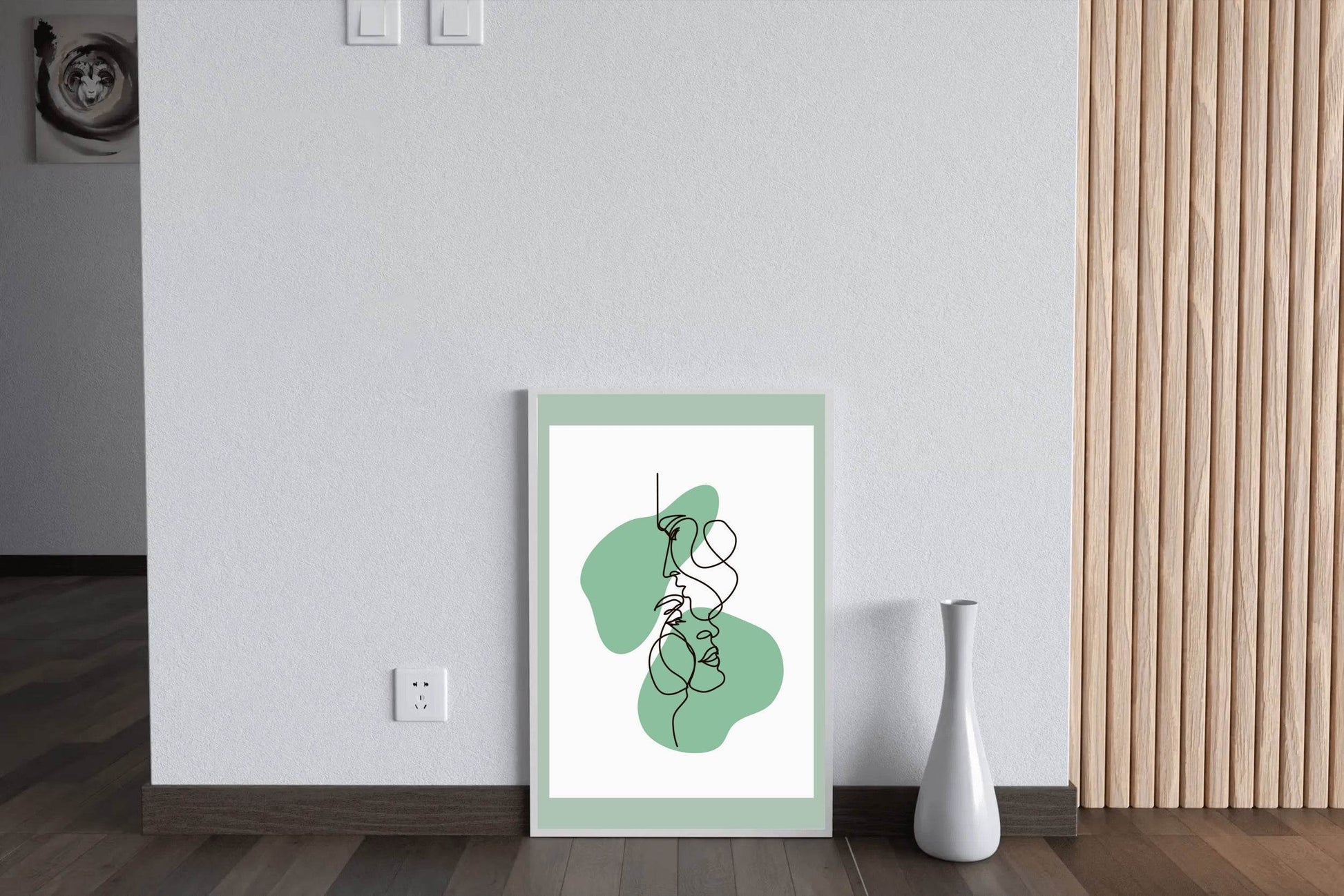 Minimal Romantic Face Wall Art - beink online art store