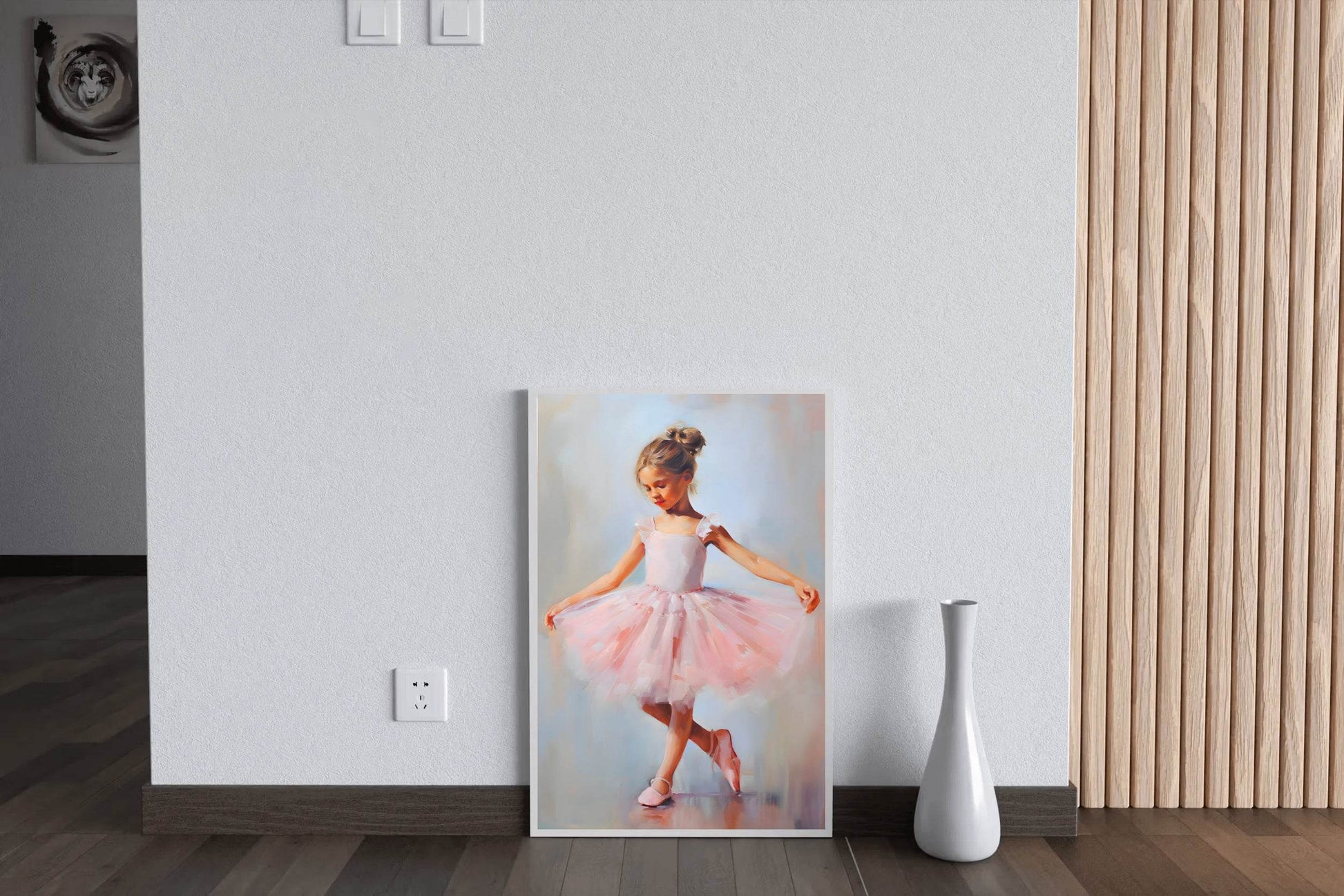 Painting of a Little Girl Dancing Wall Art - beink online art store