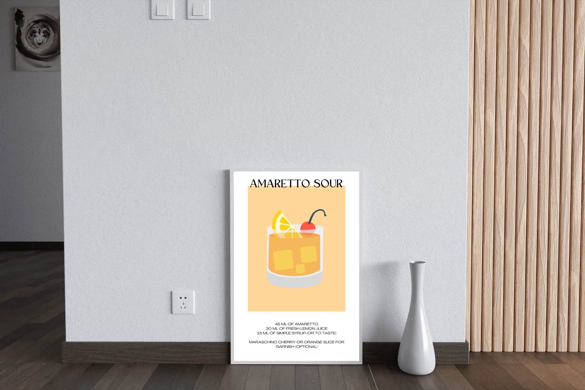 Whiskey Amaretto Sour Wall Art - beink online art store