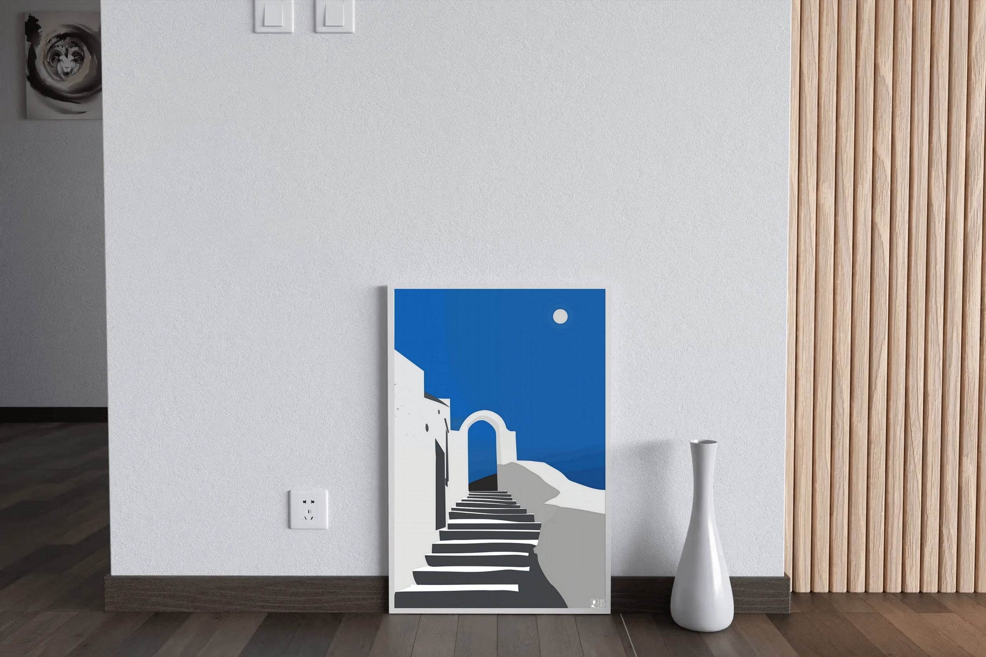 Stairs to the Sky. Santorini - Greece Wall Art - beink online art store