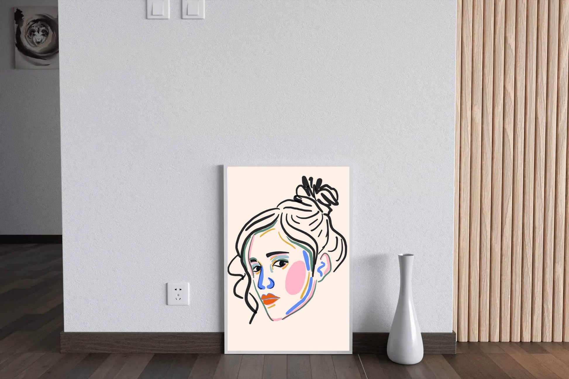 Colorful Portrait of A Woman Wall Art - beink online art store