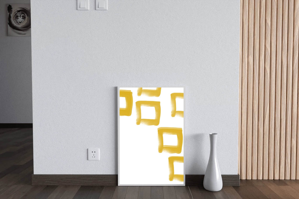 Painting Yellow Cubes Wall Art - beink online art store