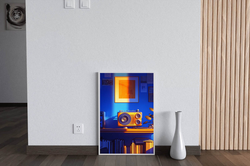 A Wiew Old Tape Recorder Wall Art - beink online art store