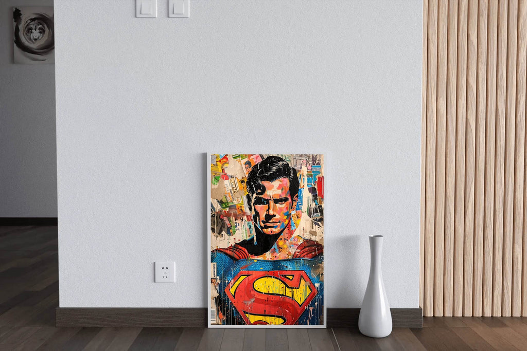 Painting of Superman Premium Wall Art - beink online art store