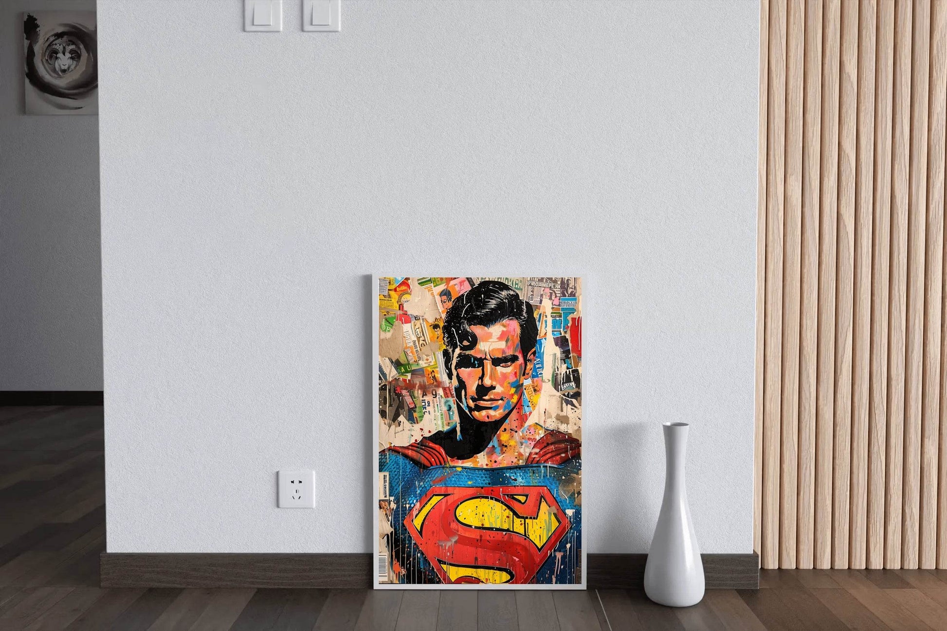Painting of Superman Premium Wall Art - beink online art store