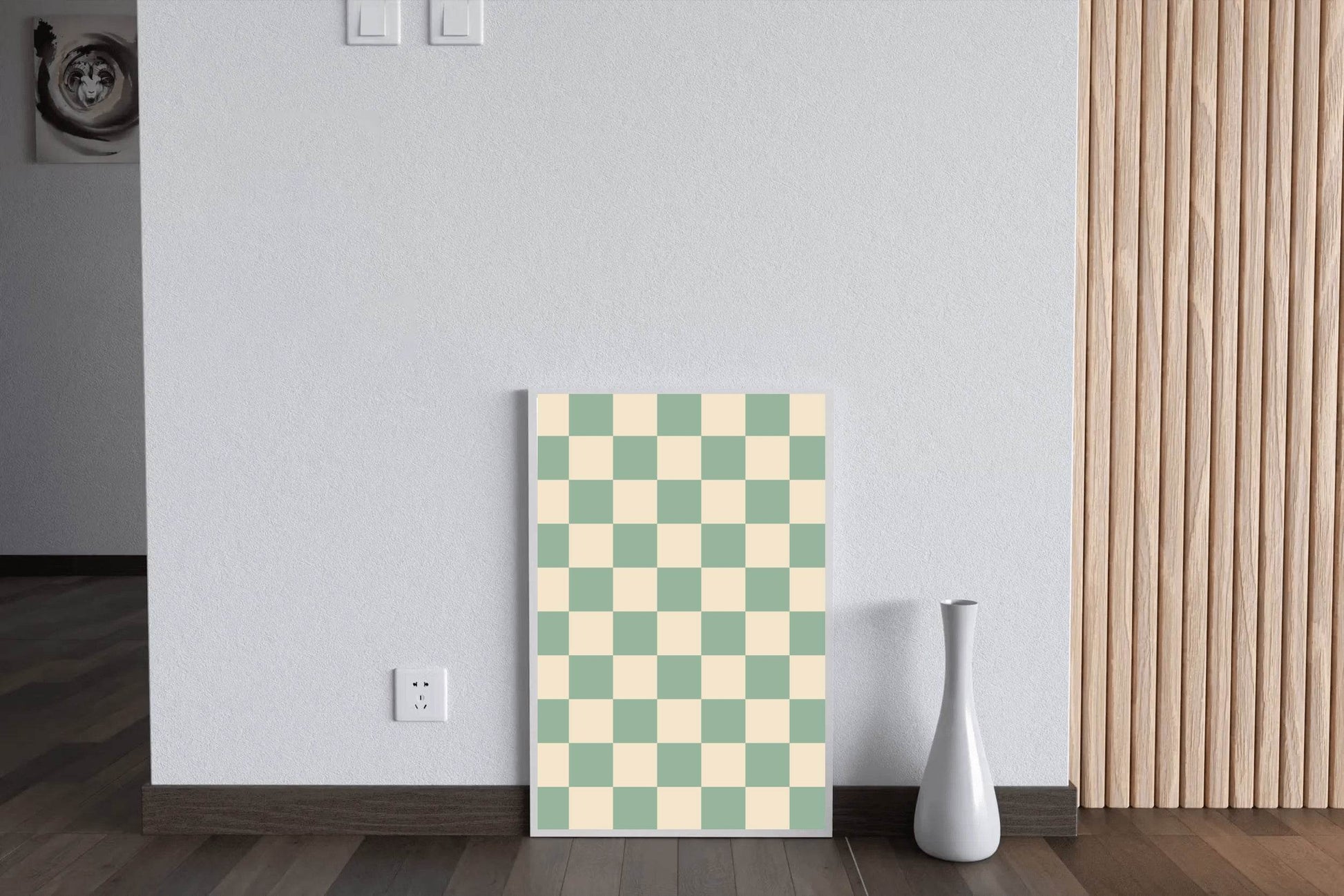 Painting Green Blocks - beink online art store