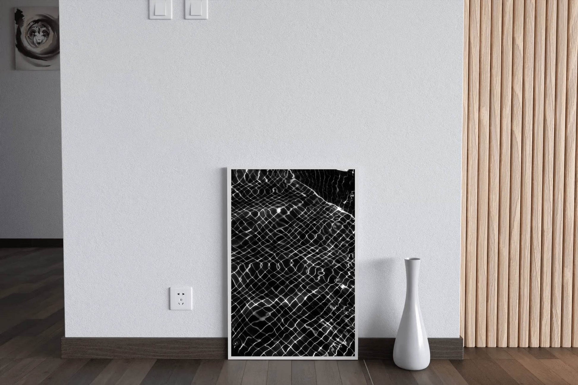 White Net Thread Abstract Wall Art - beink online art store