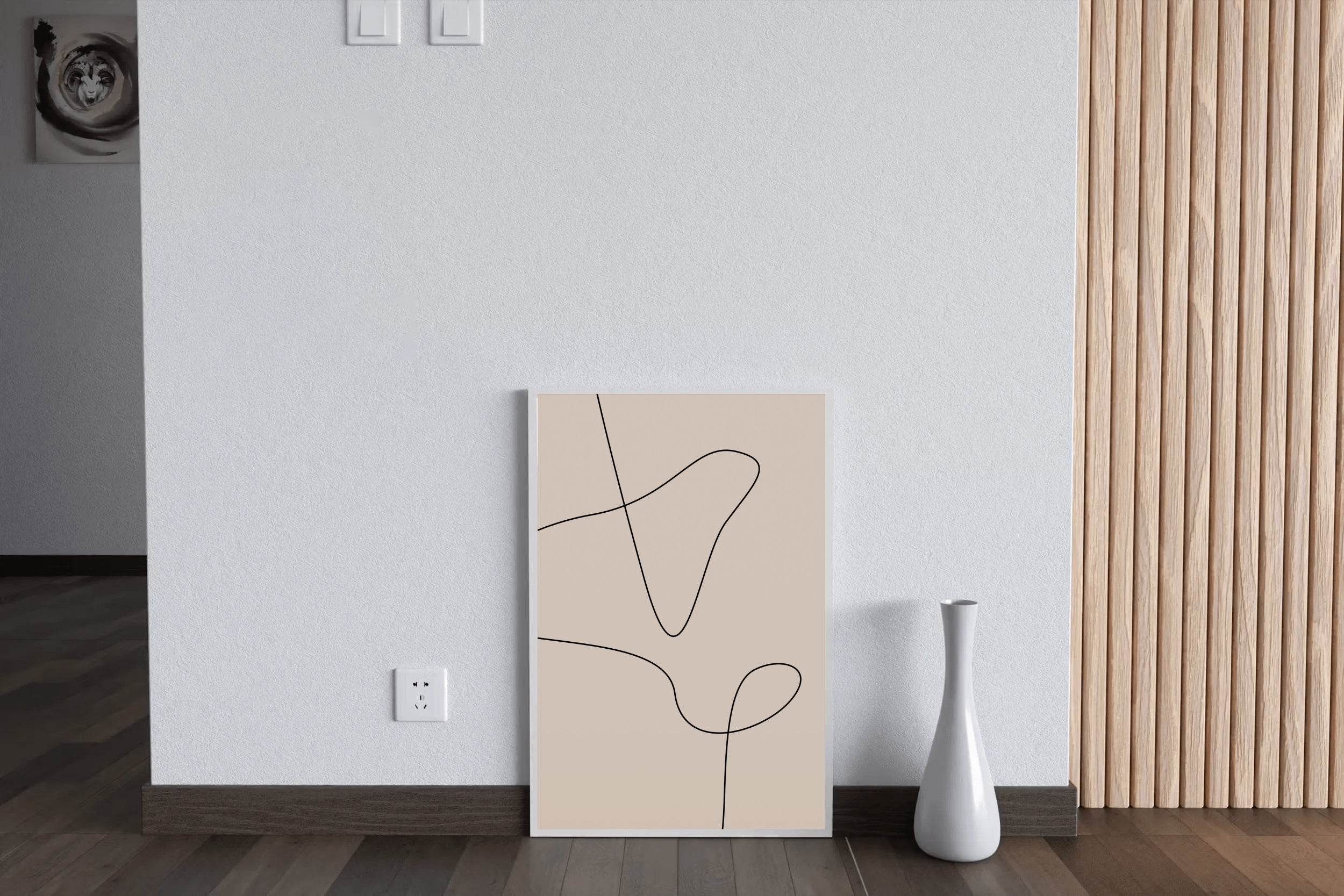 Wavy Lines Wall Art - beink online art store