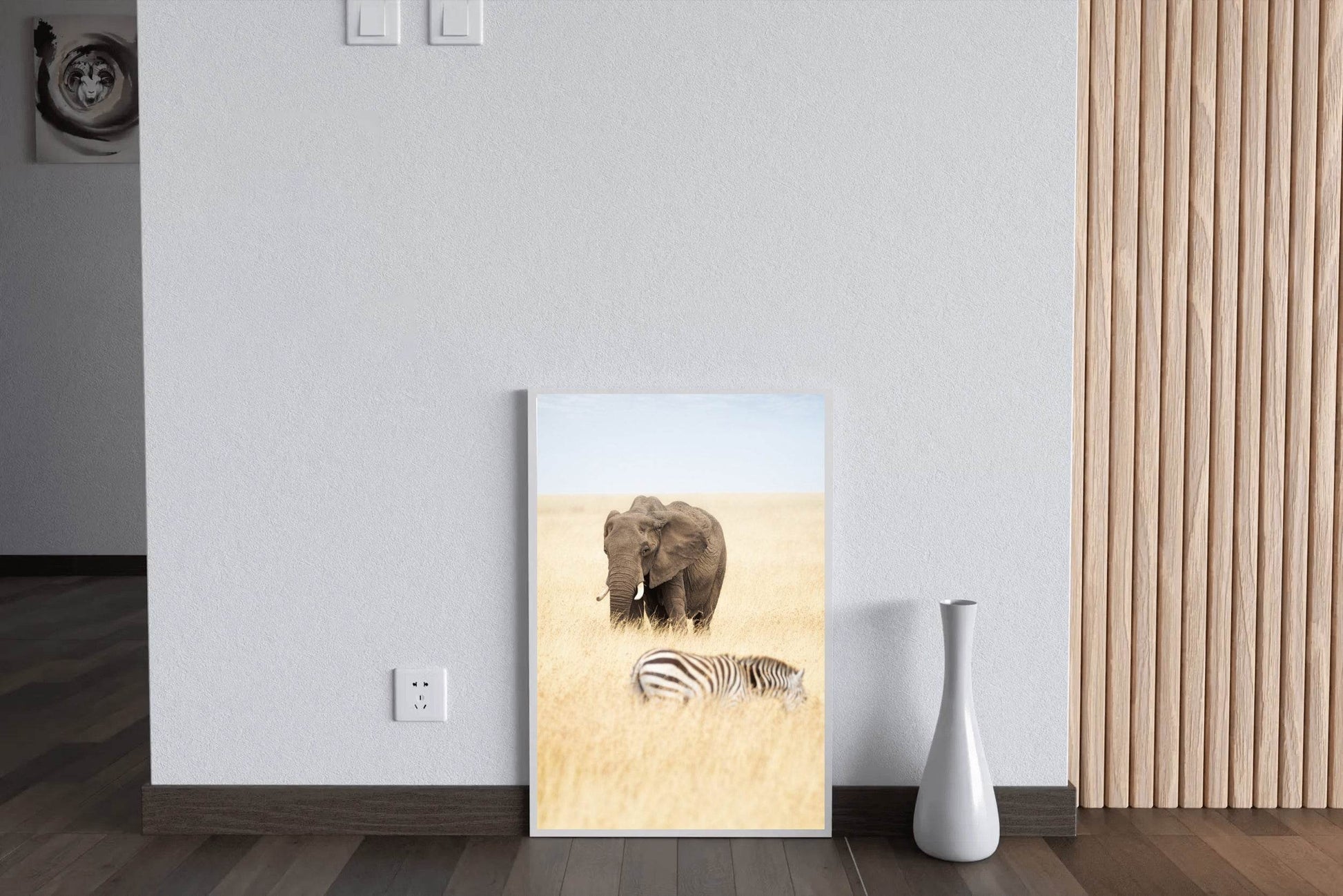 Elephant and Zebra Picture Wall Art - beink online art store