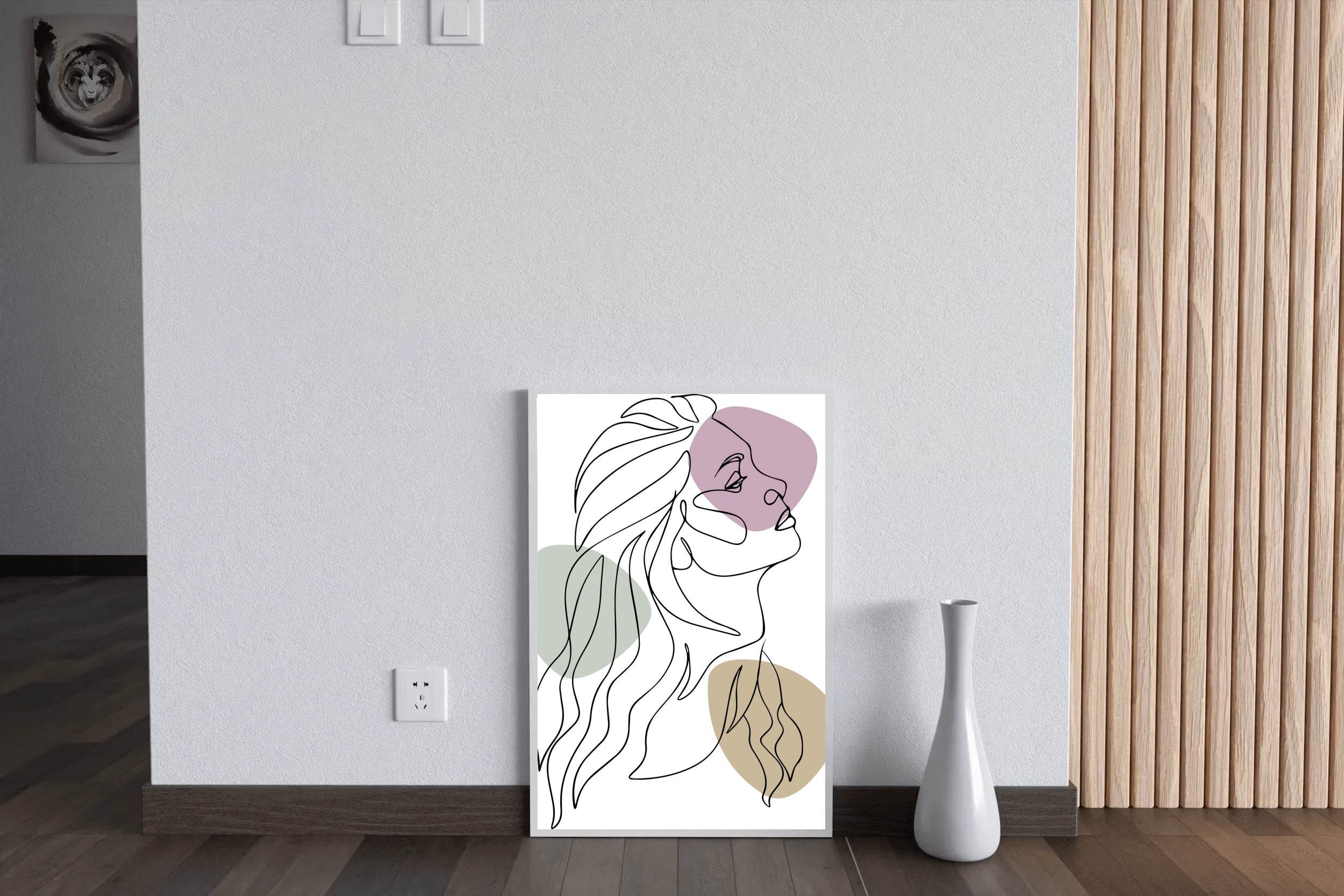 Woman With Long Hair Wall Art - beink online art store