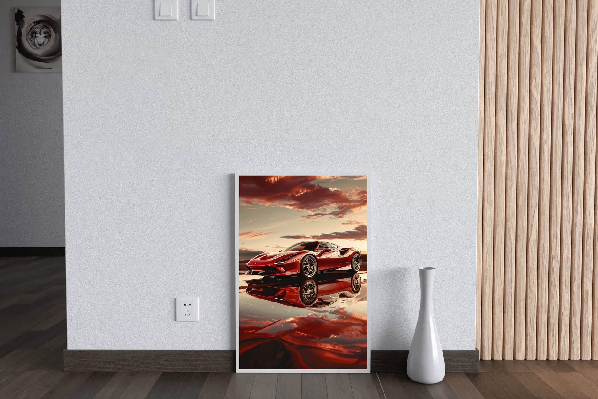 Ferrari F8 Red Sport Wall Art - beink online art store