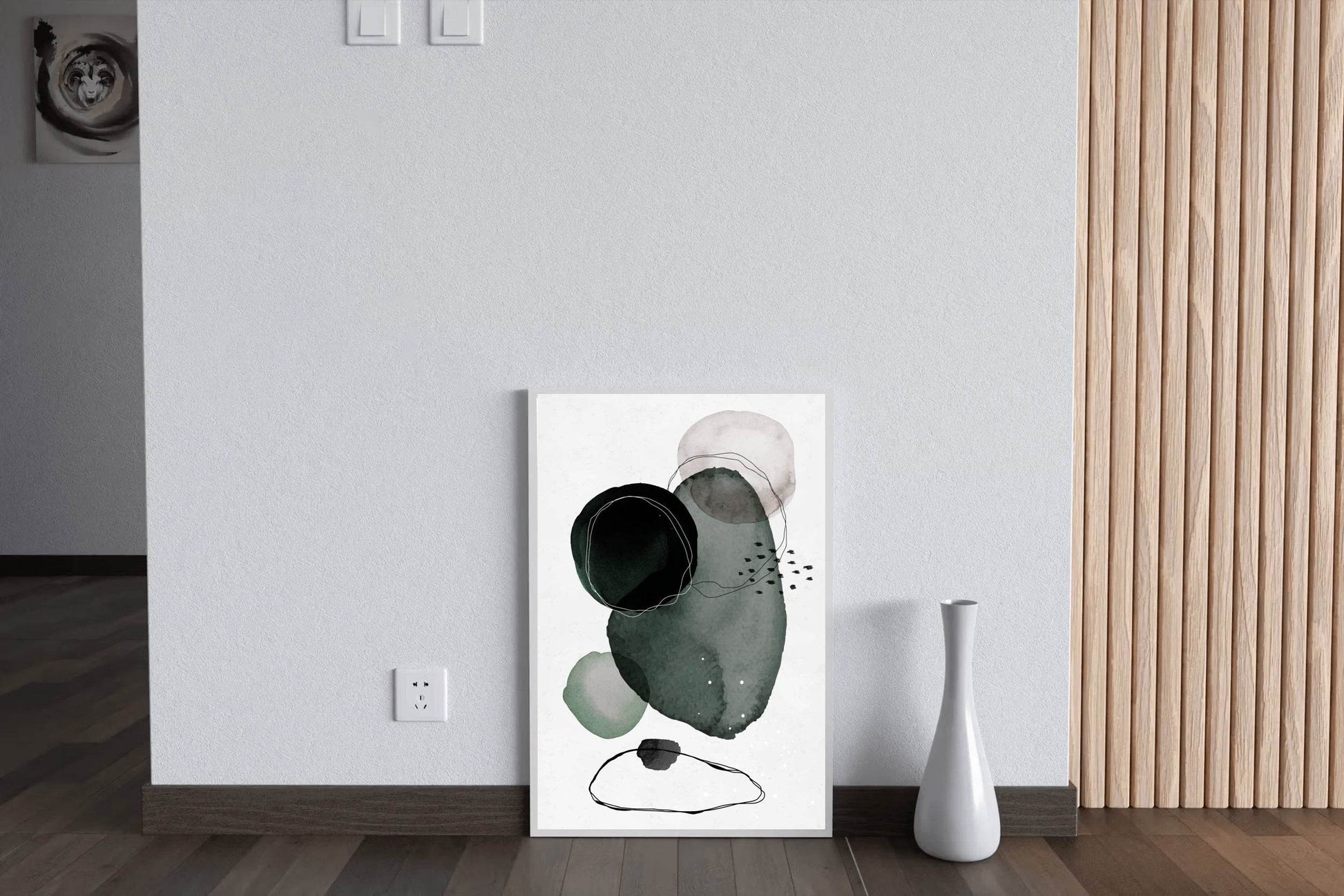 Water Color Shapes Abstract Wall Art - beink online art store