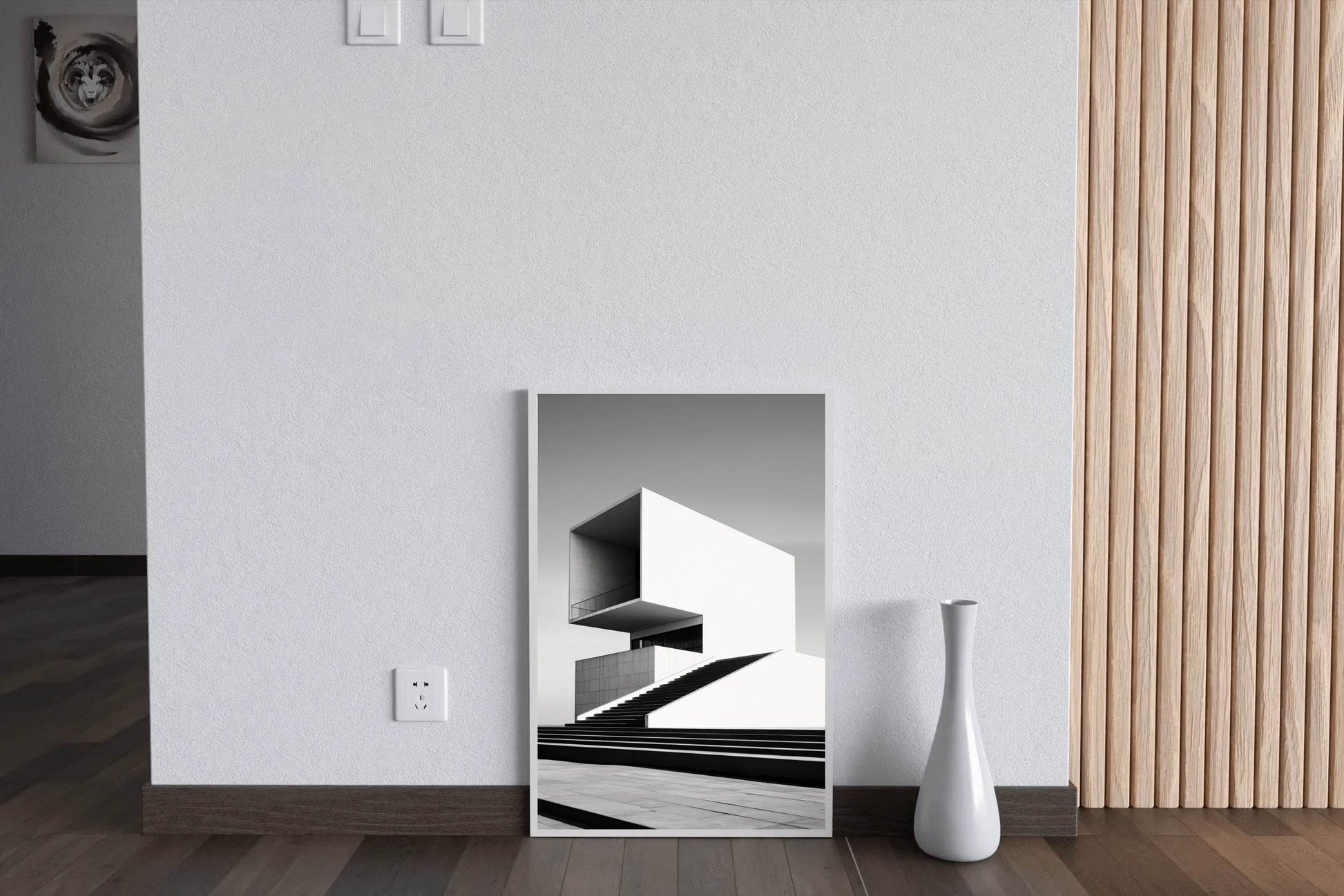 Black And White Villa Wall Art - beink online art store