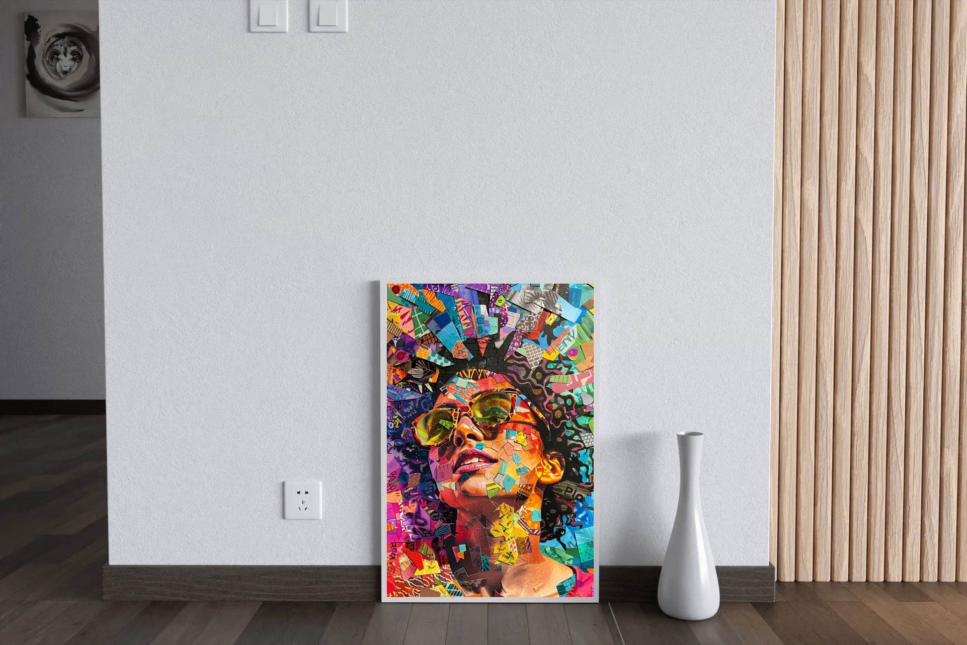 Autism Colorful Female Face Digital Art - beink online art store