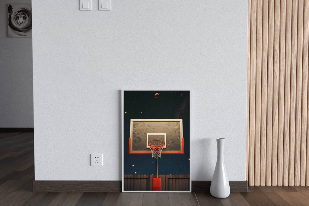 Master Flame Sports Aesthetic Wall Art Poster for Living Room, Home & Wall Decor - Basketball - beink online art store