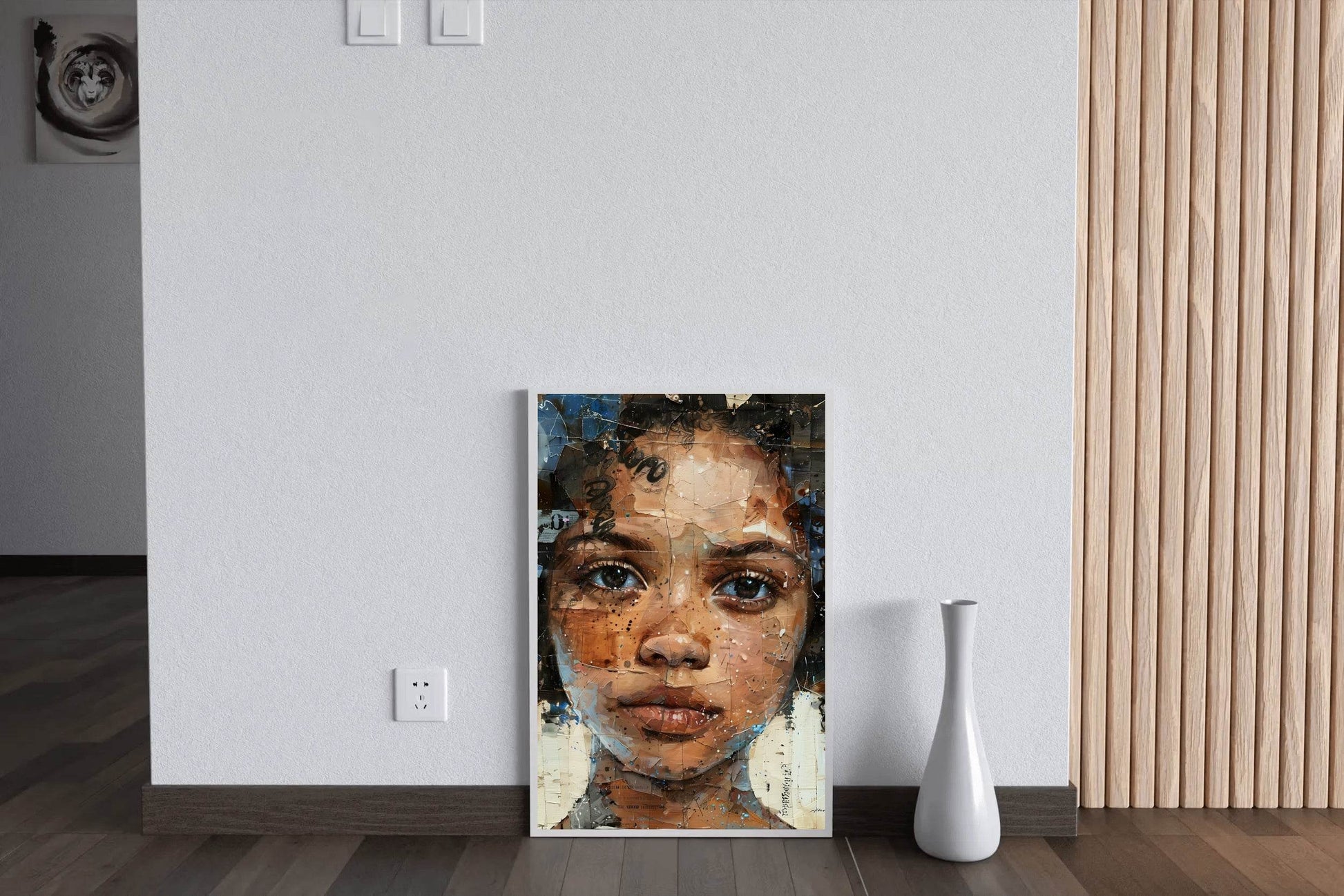African Woman's Joyful Smile Wall Art - beink online art store