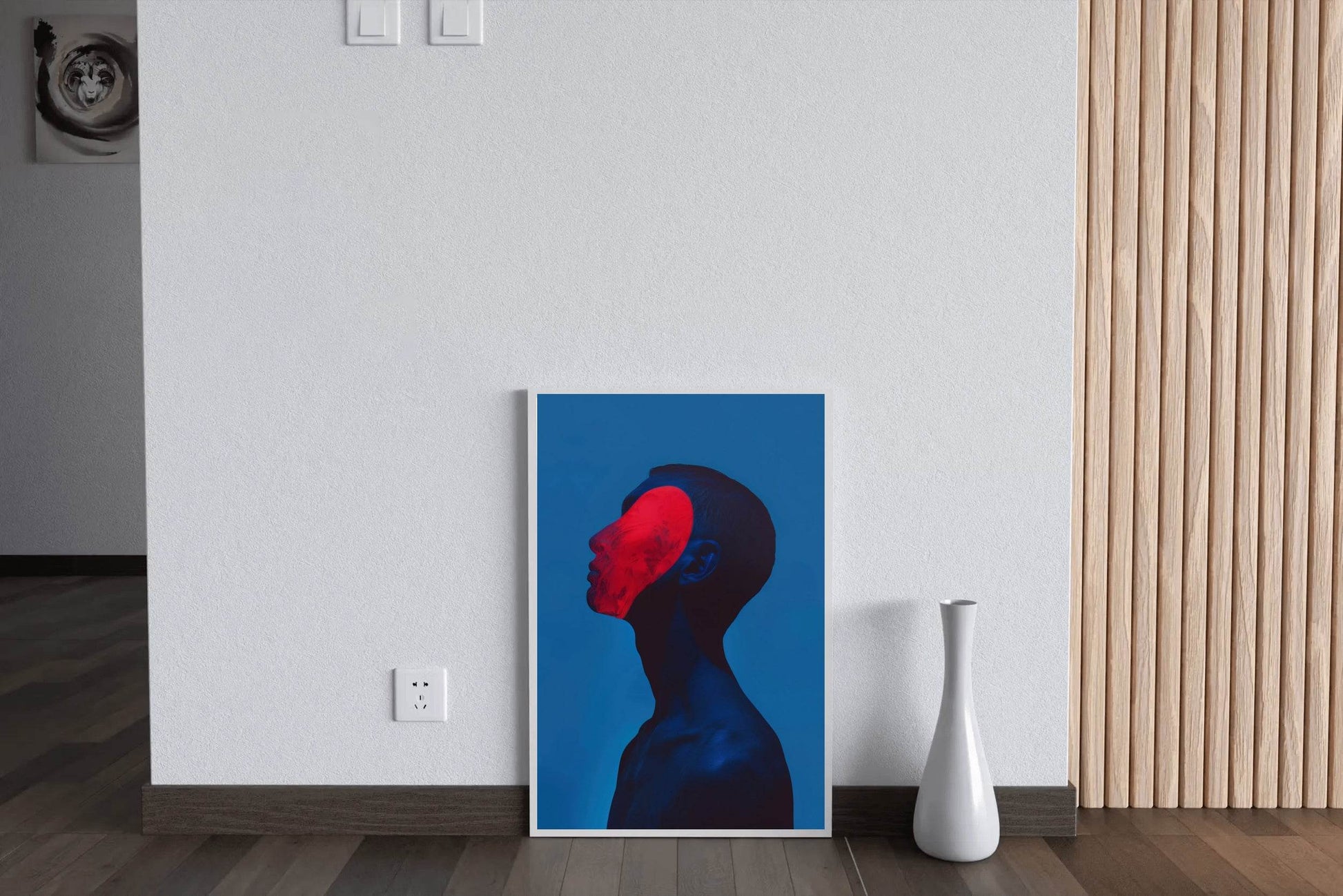 Red Face Oil Painting Wall Art - beink online art store