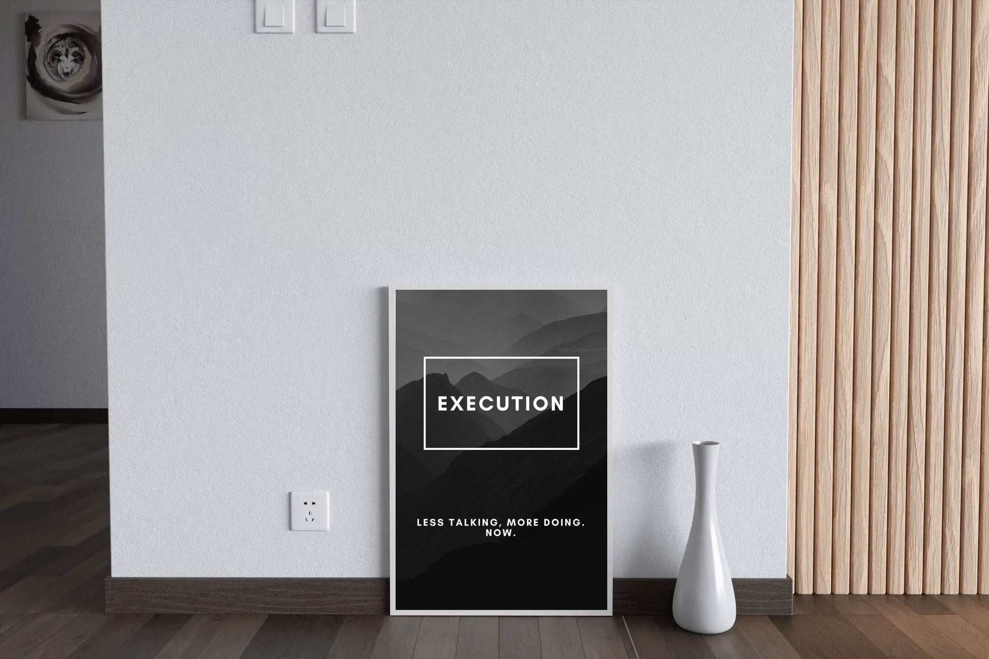Grind Hustle Execution Motivational Wall art - beink online art store
