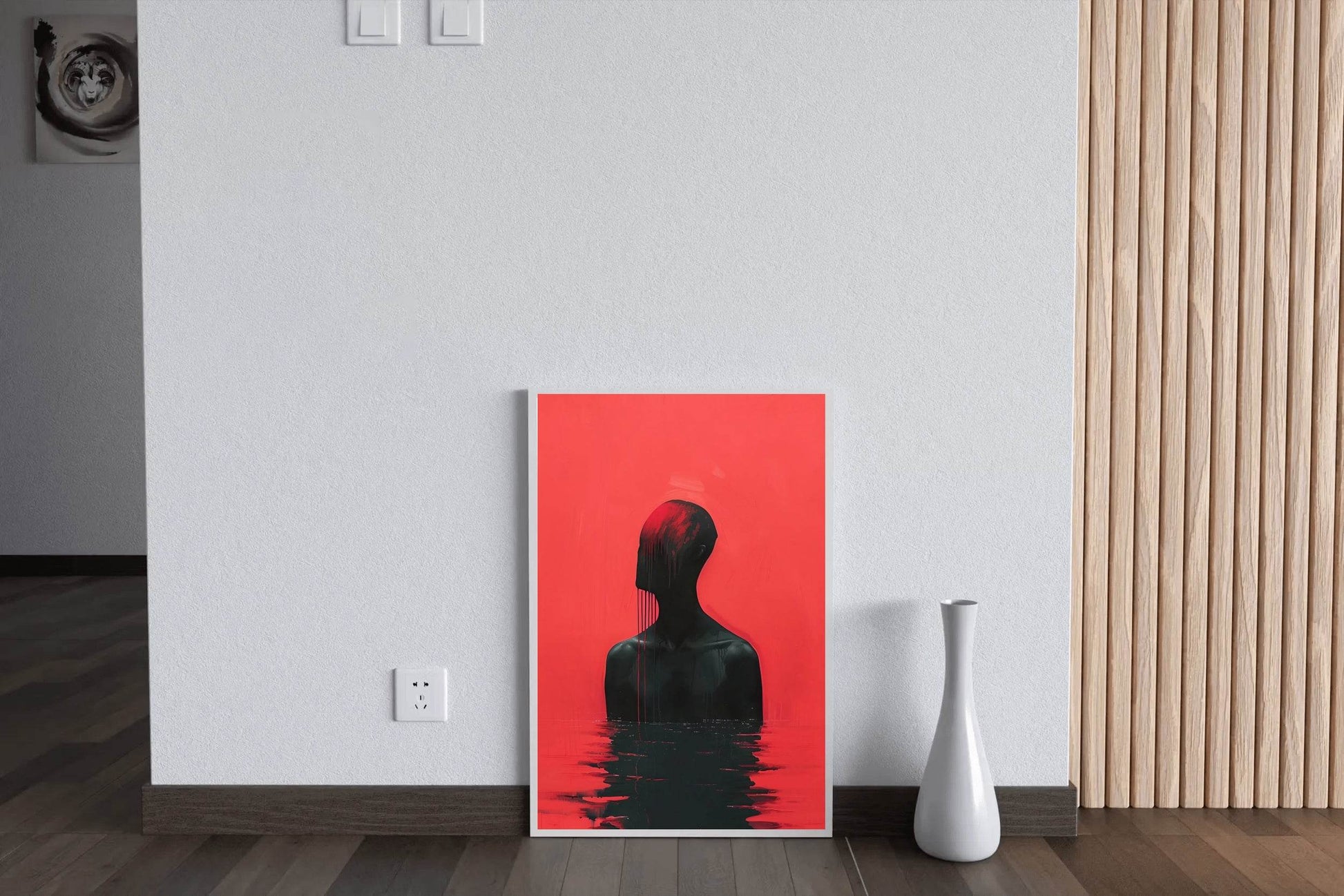 Painting Of Person Drowned In Blood Wall Art - beink online art store