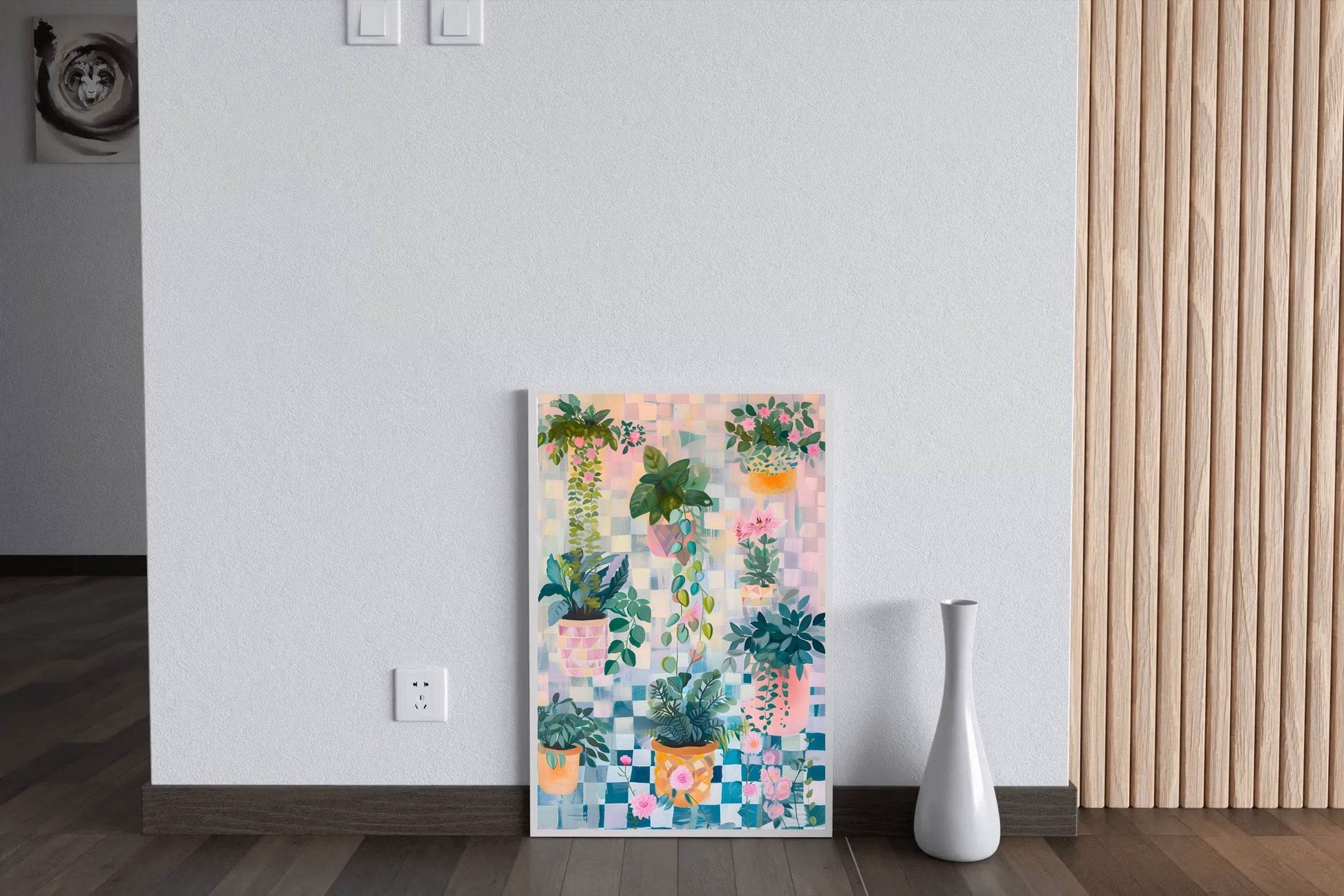 Colorful Potted Plants Digital Painting Art - beink online art store