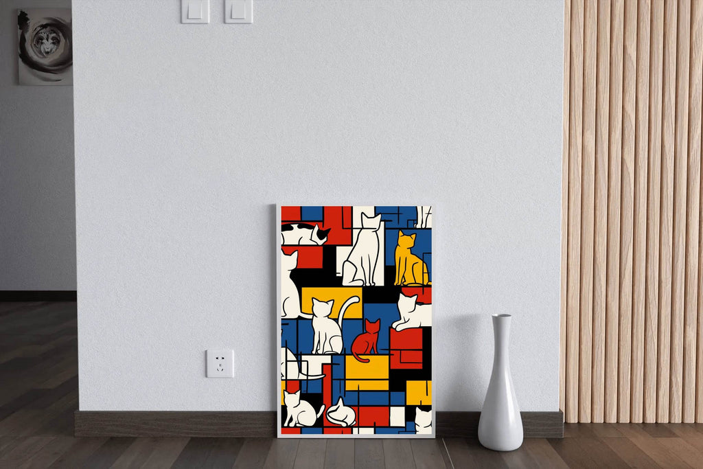 The Mondrian Cats by Tobe Fonseca - beink online art store