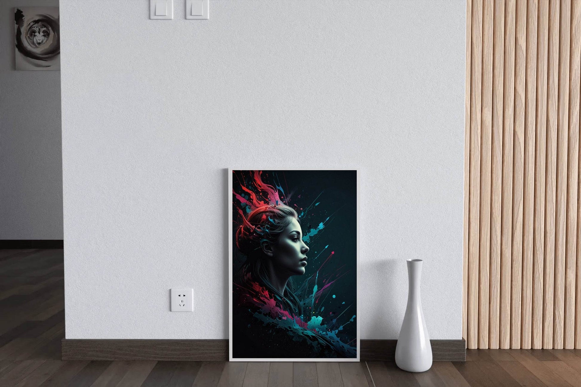 3D Colorful Female Portrait Digital Art - beink online art store