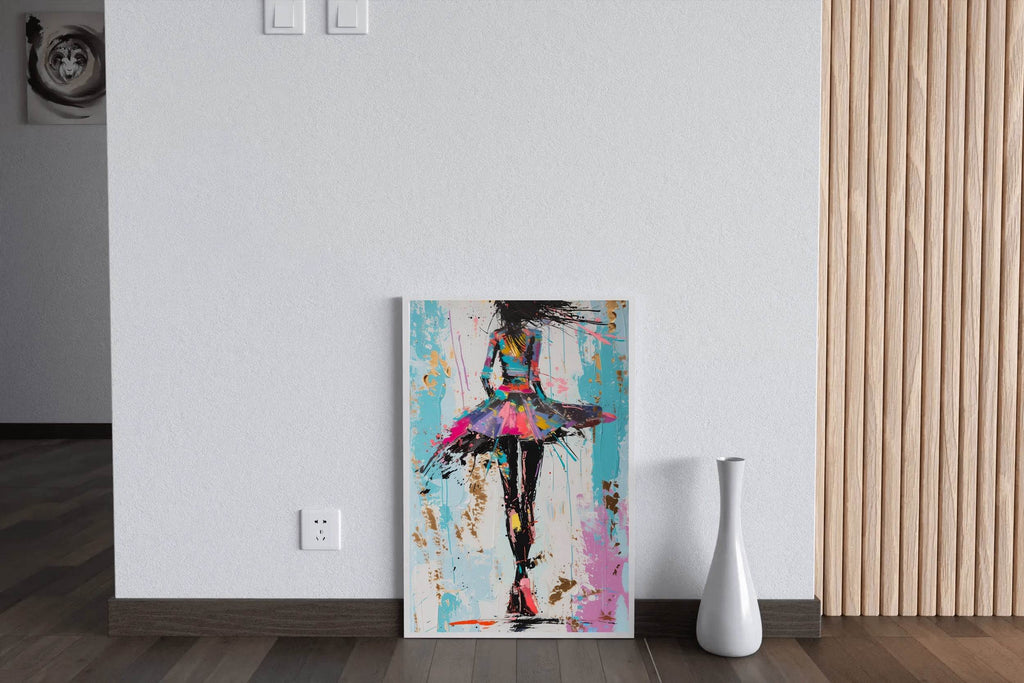 Oil Painting Of A Dancing Girl Wall Art - beink online art store