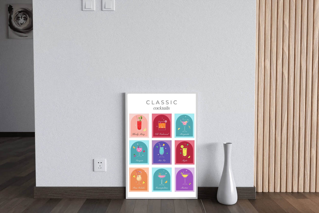 Classic Cocktail Wall Art - beink online art store