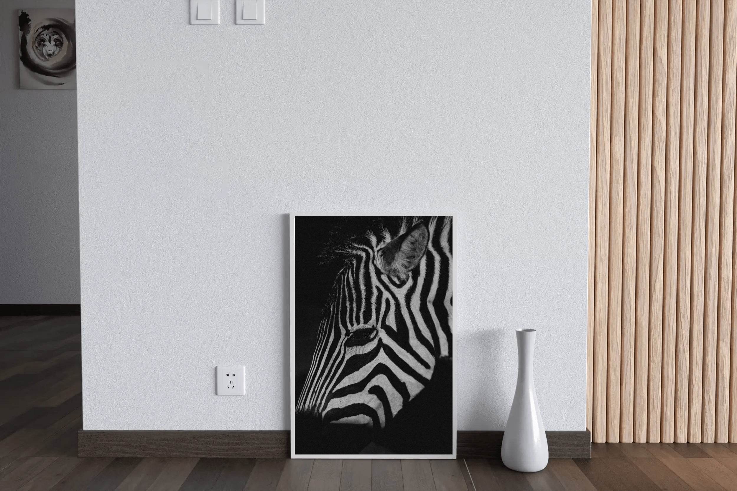 Zebra Black & White Wall Art - beink online art store