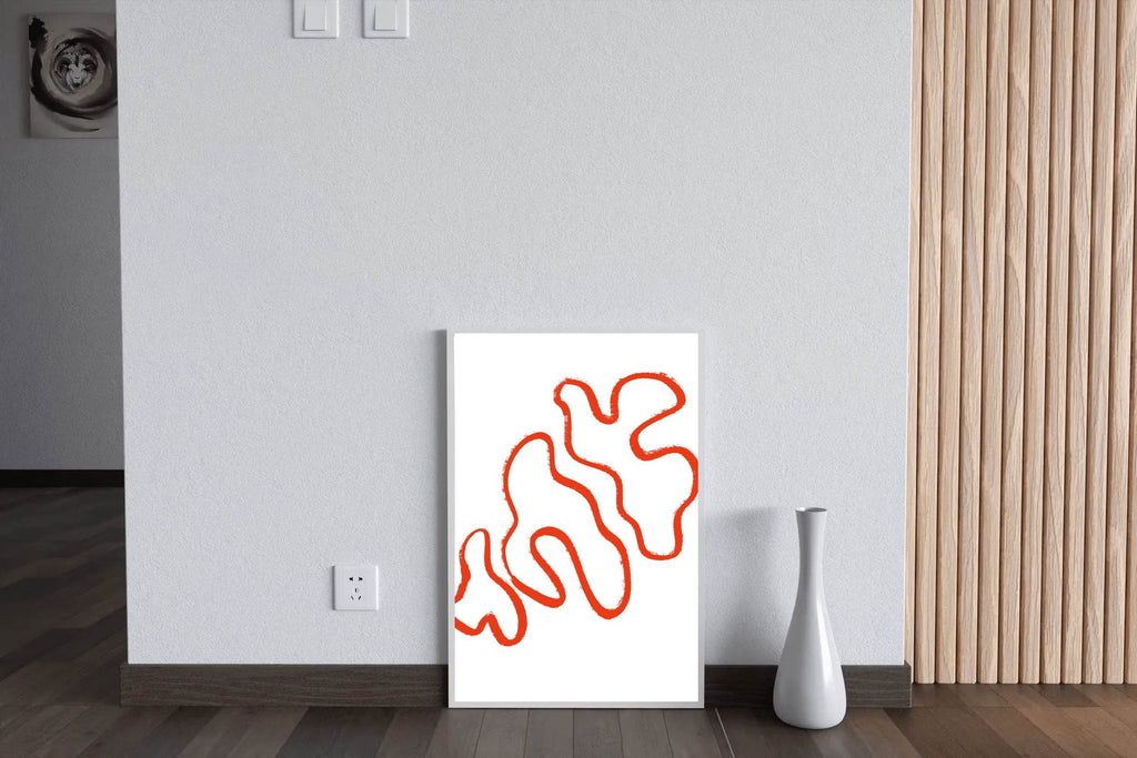 Tree Mushroom Painting Wall Art - beink online art store