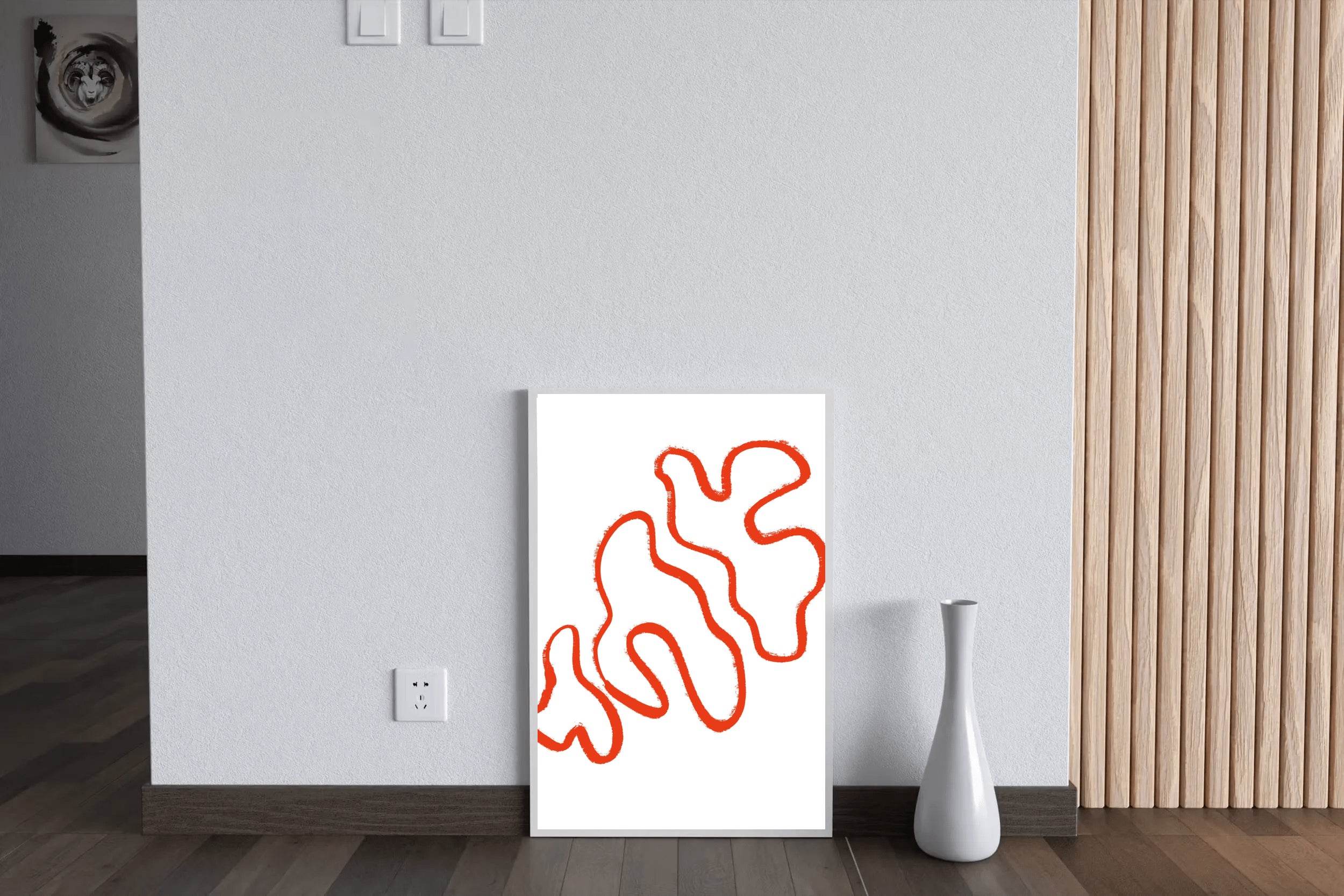 Tree Mushroom Painting Wall Art - beink online art store