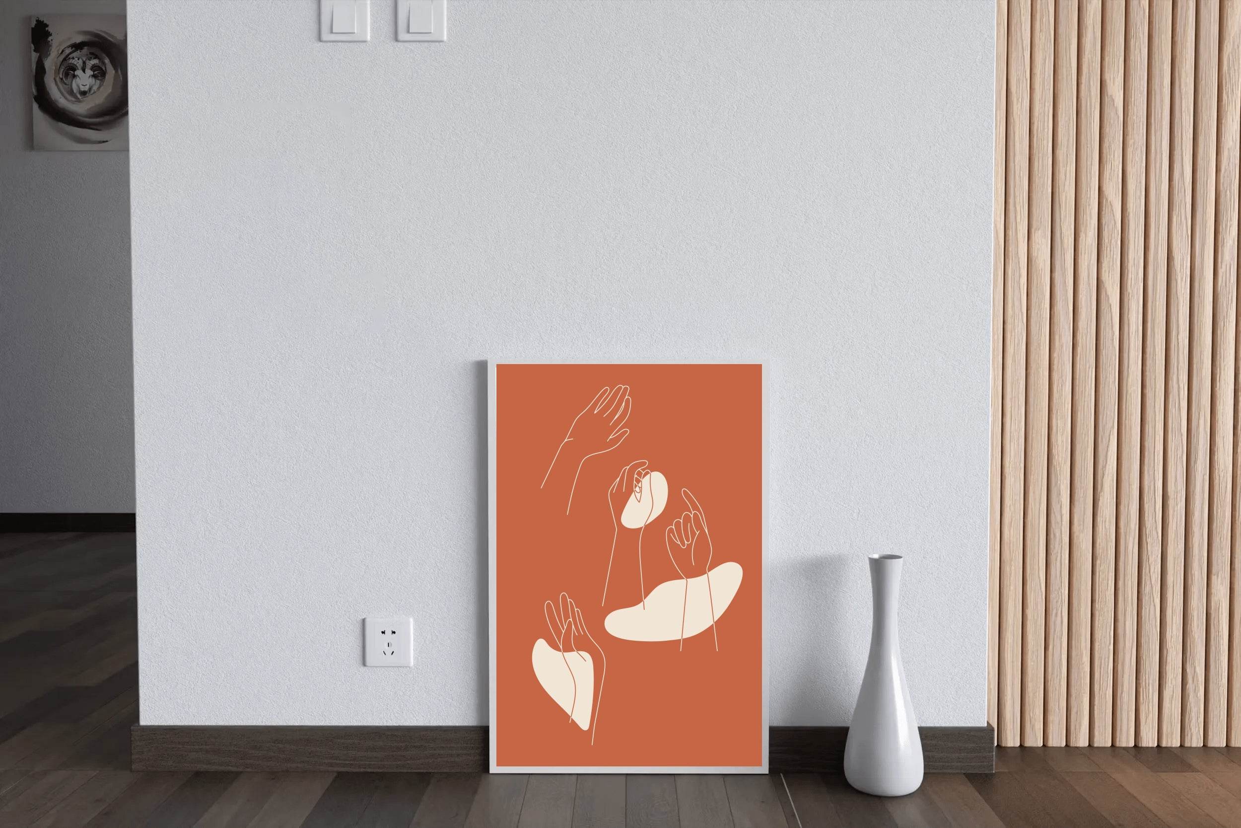 Hands Up Wall Art - beink online art store