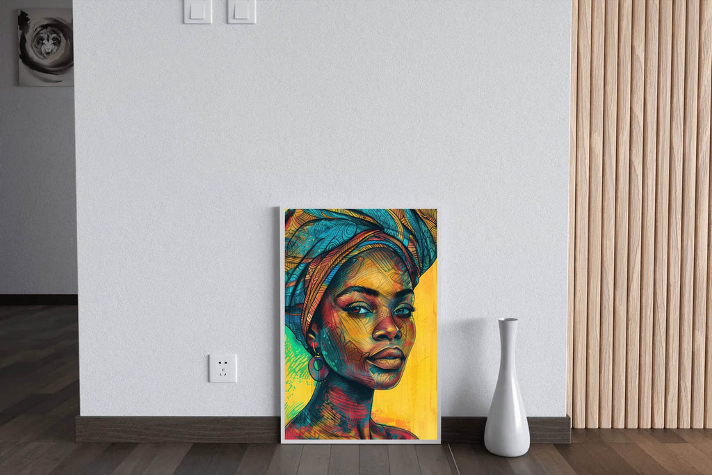 African Woman Canvas Wall Art - beink online art store