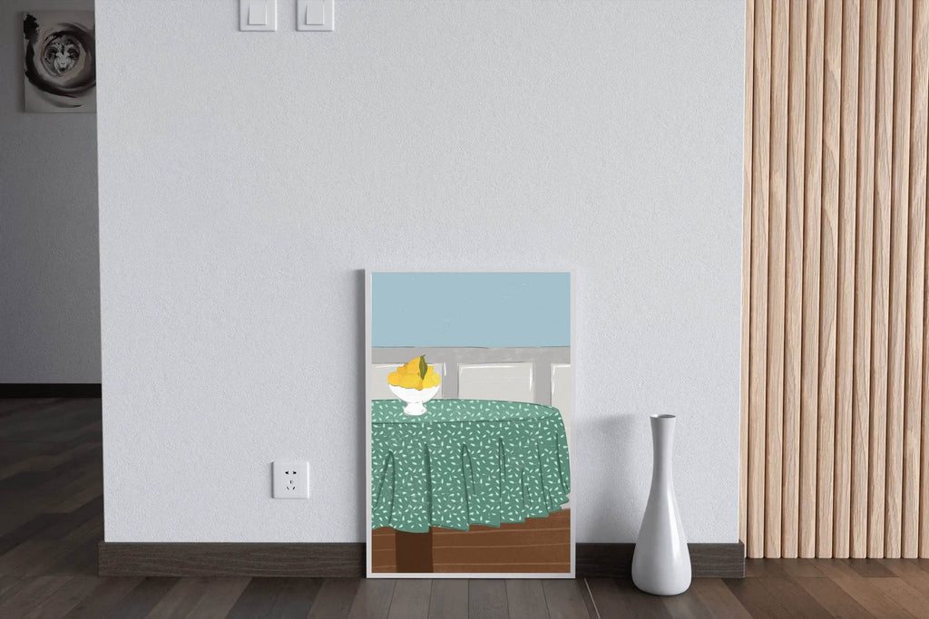 Lemon On The Table Wall Art - beink online art store