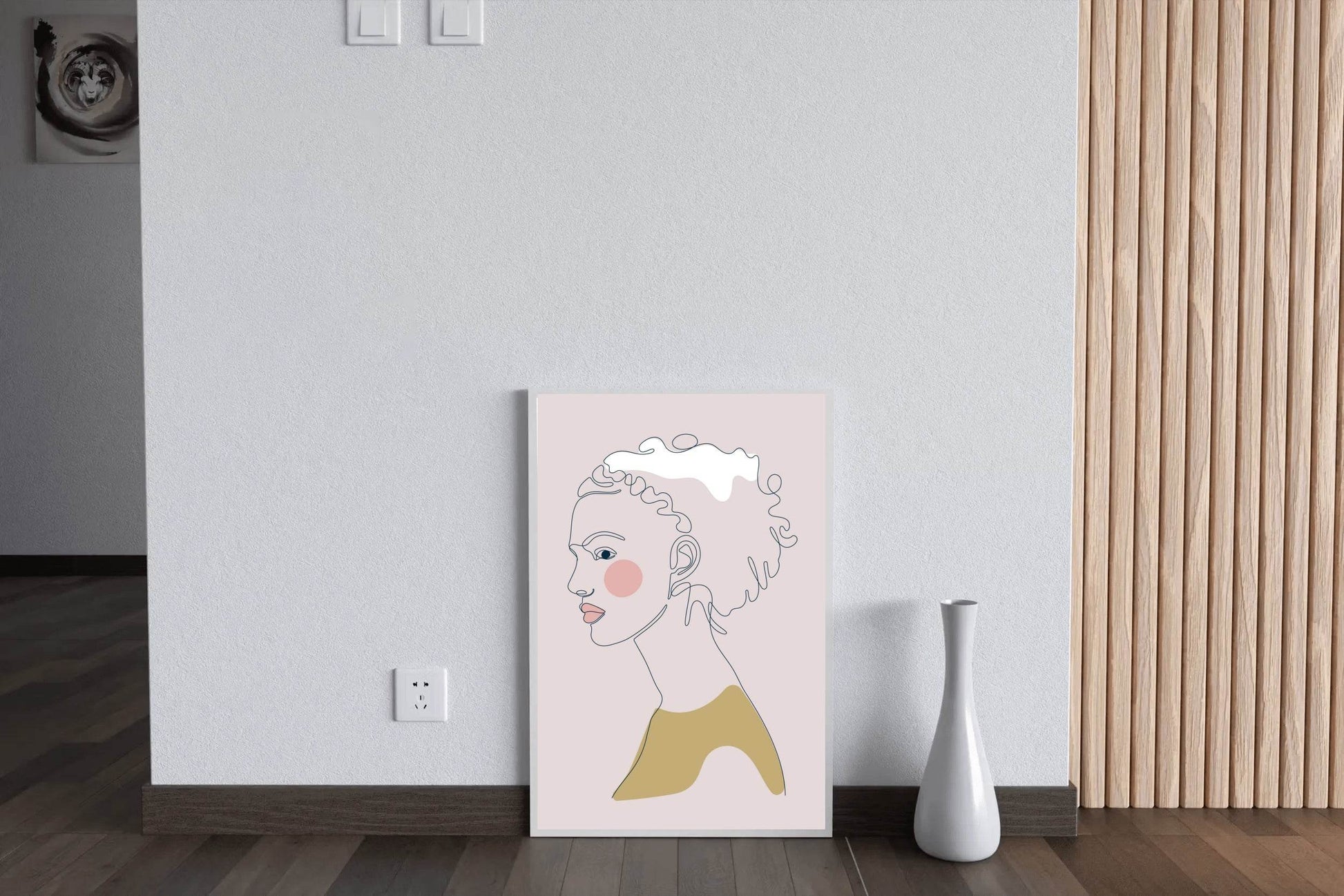 African Girl Face Wall Art - beink online art store