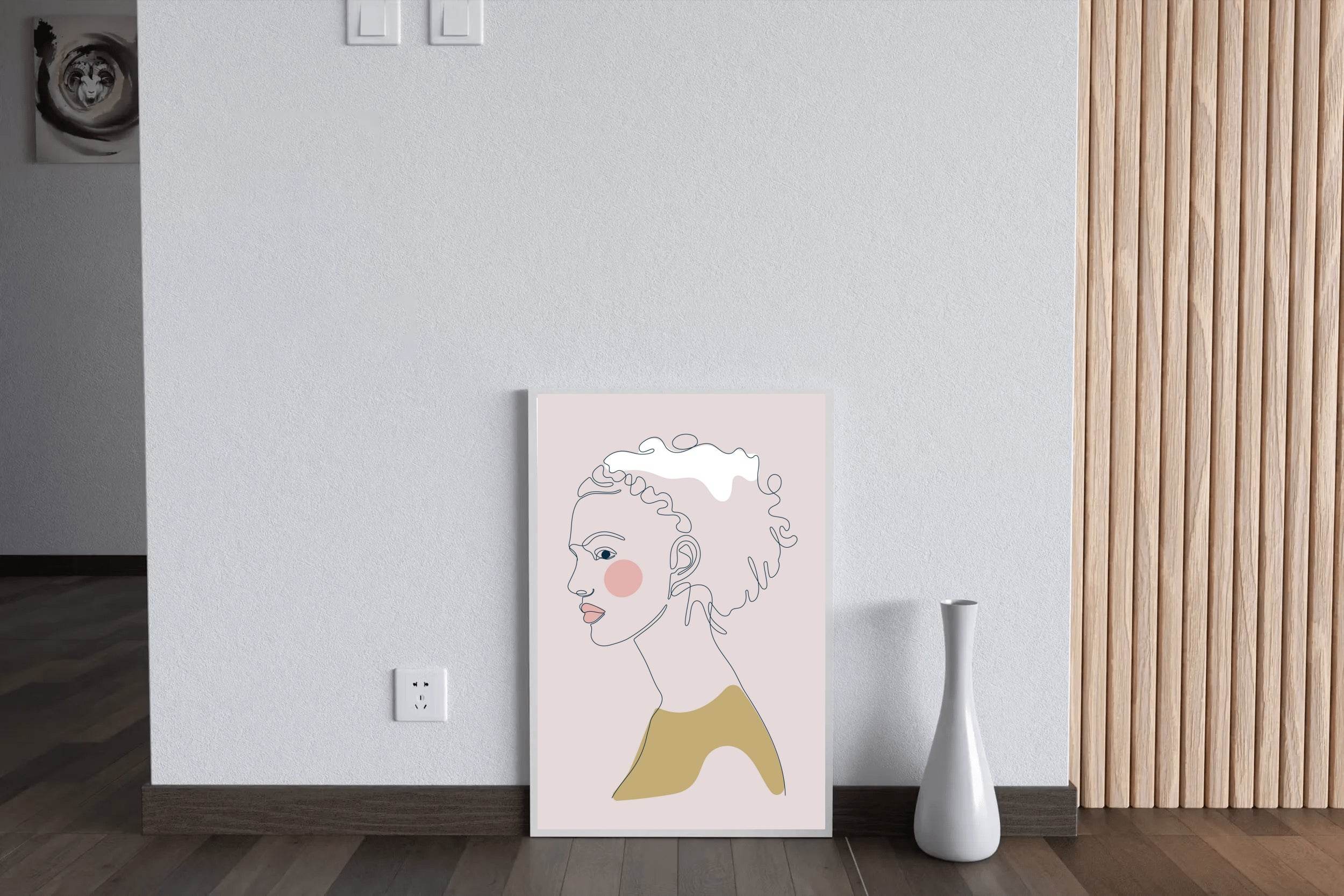African Girl Face Wall Art - beink online art store