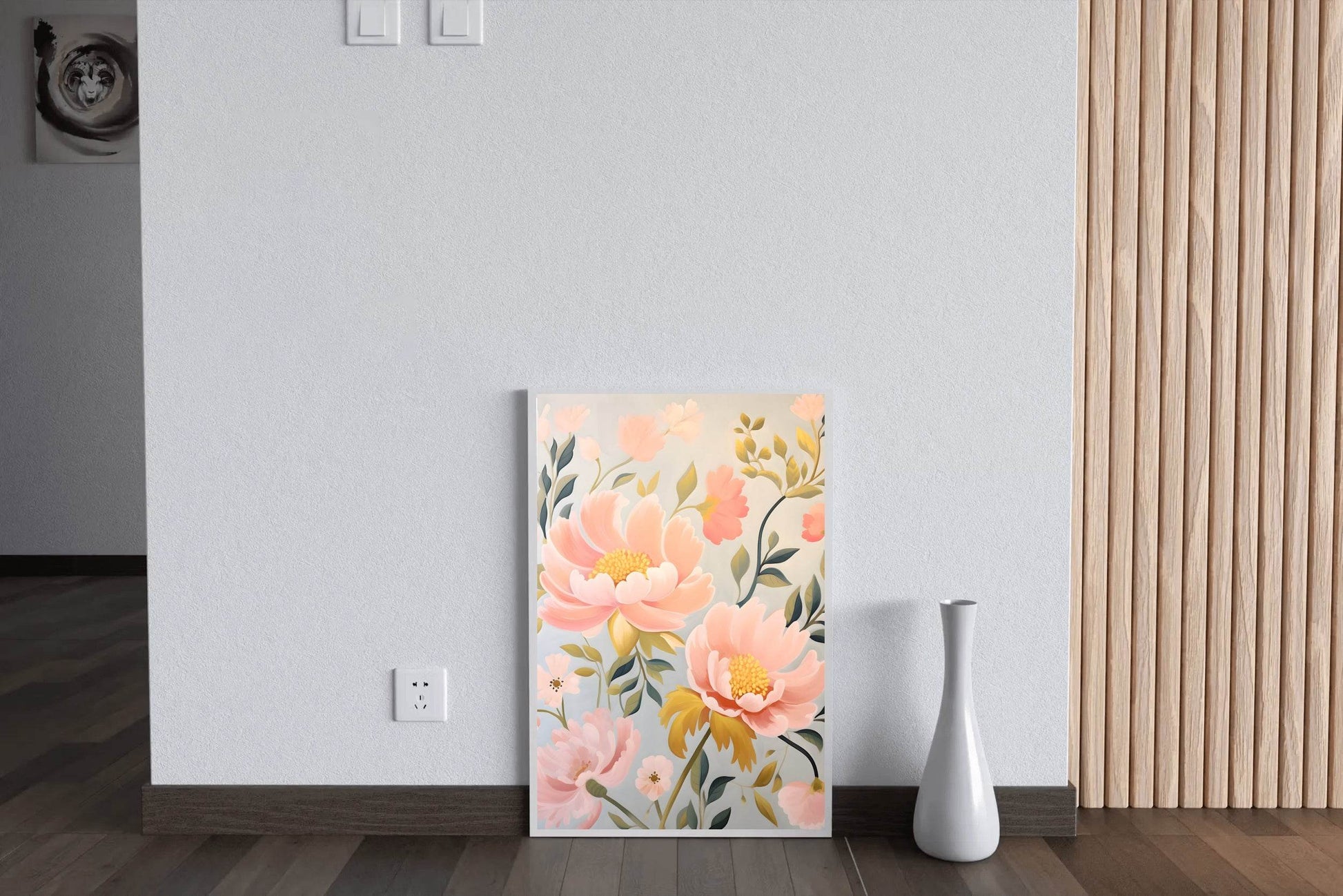 Pastel Painting Of Pink Flowers - beink online art store