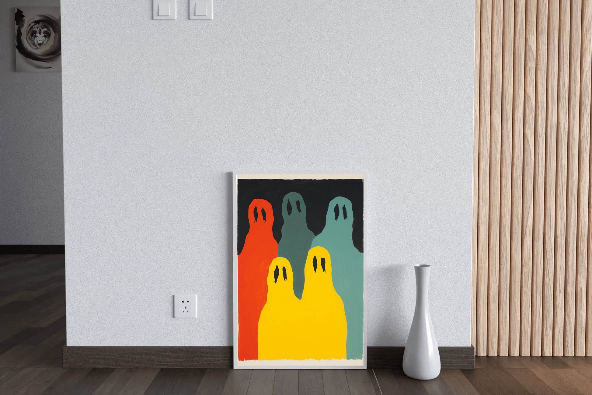 Ghostly Gathering - Haunting Appearance of the Figures Wall Art - beink online art store