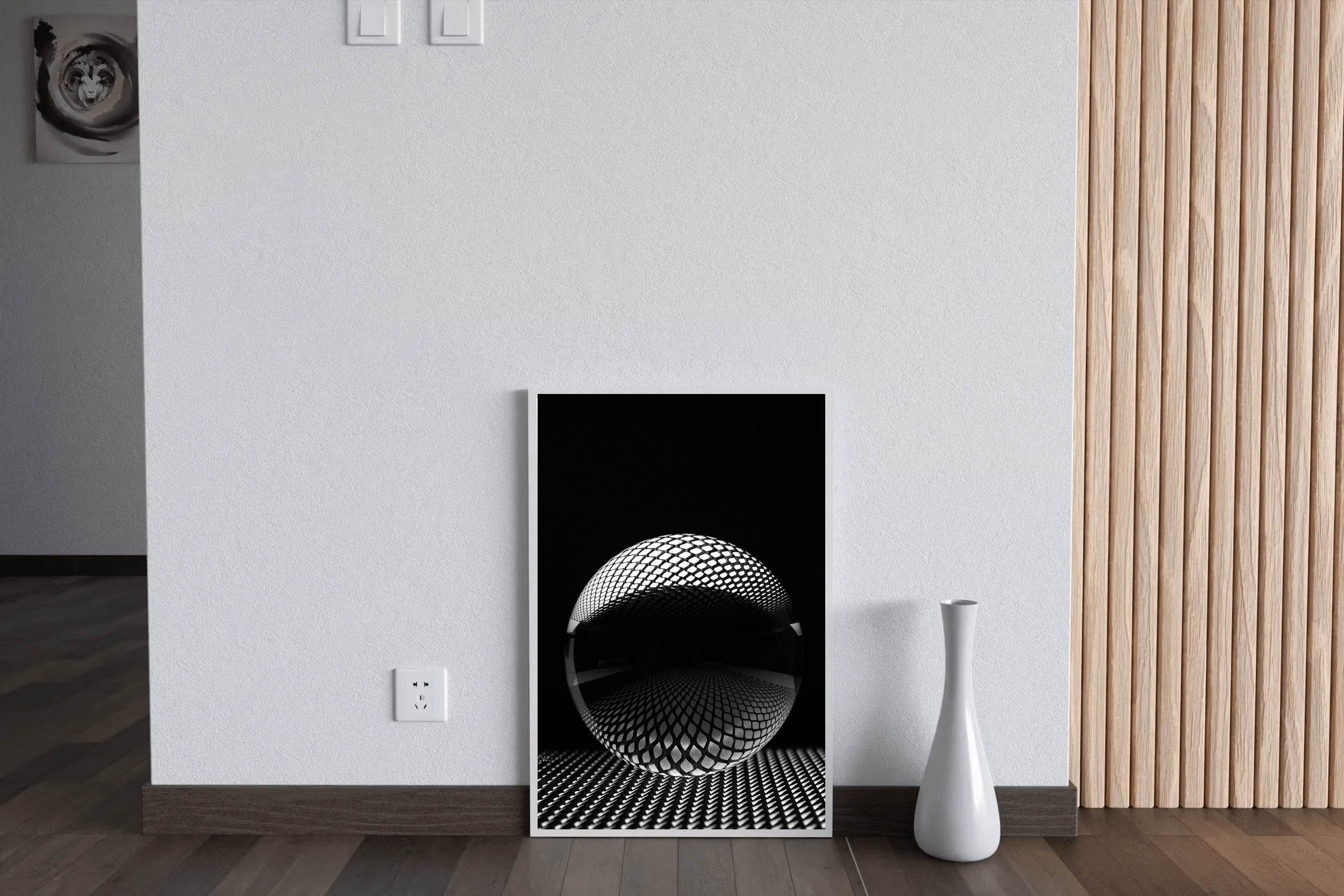 Lense Ball Black & White Wall Art - beink online art store