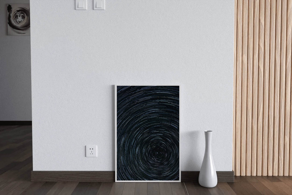 Night Sky Timelapse Abstract Wall Art - beink online art store