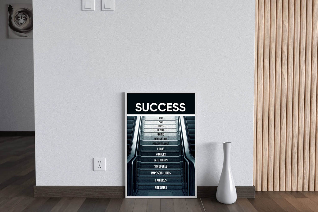 Success Path Motivational Quote Wall Art - beink online art store