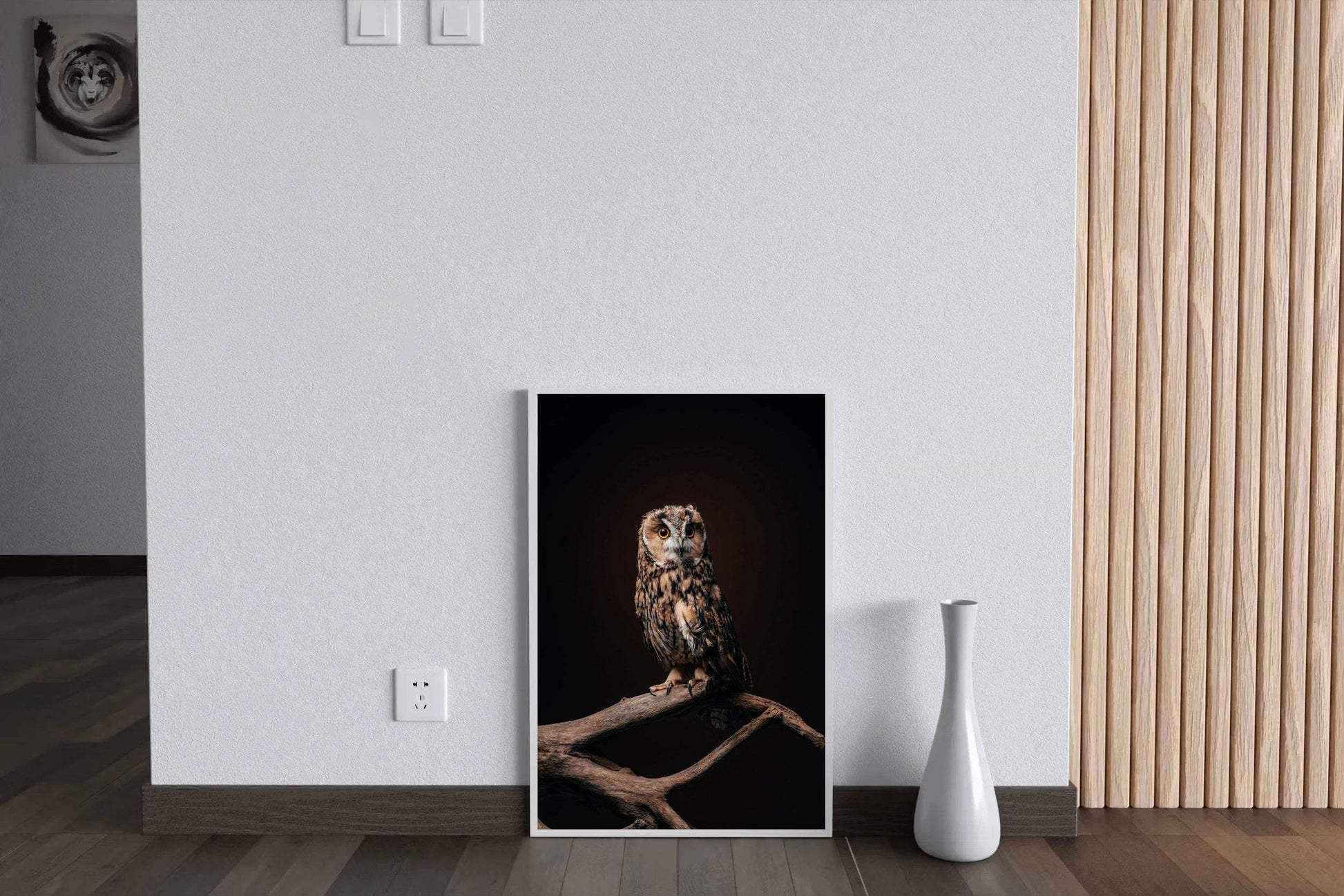 Long-Eared Owl Bird Wall Art - beink online art store