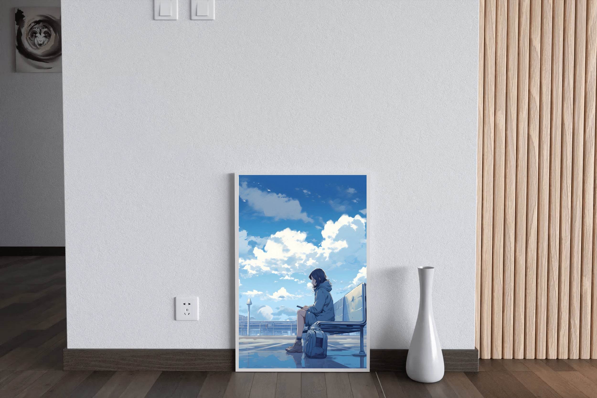 Sad Anime Boy Wall Art - beink online art store