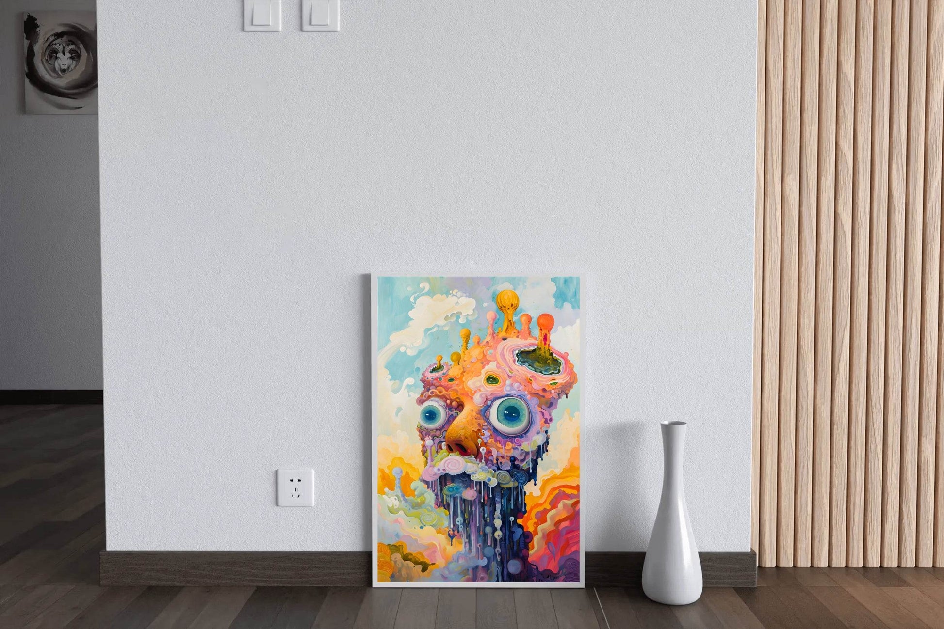 Master Flame Psychedelic Themed Aesthetic Wall Art - beink online art store